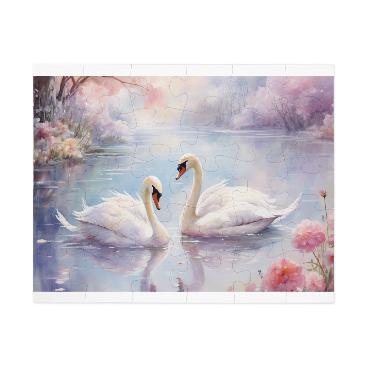 Jigsaw Puzzle, Swan, Personalised/Non-Personalised (30, 110, 252, 500,1000-Piece)