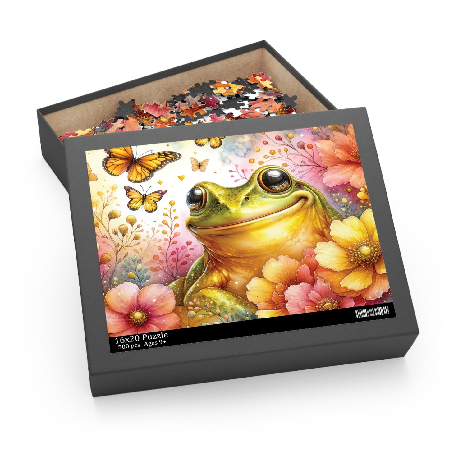 Personalised/Non-Personalised Puzzle, Frog (120, 252, 500-Piece)