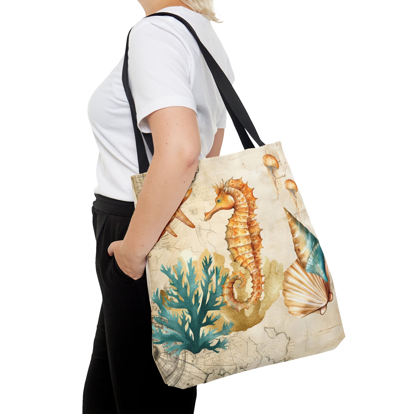 Tote Bag, Nautical bag, Beach Tote Bag