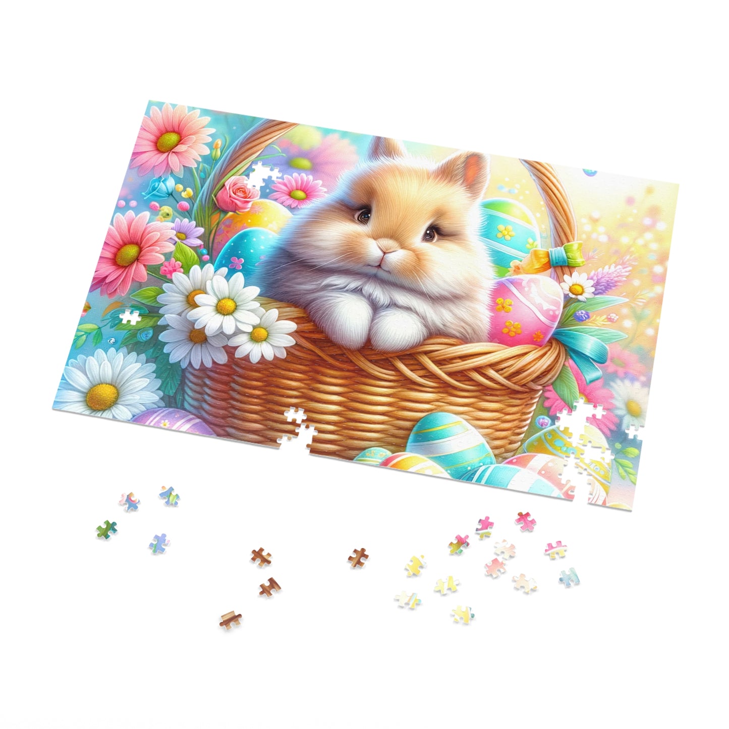 Puzzle, Easter, Rabbit, Personalised/Non-Personalised (30, 110, 252, 500,1000-Piece) awd-621