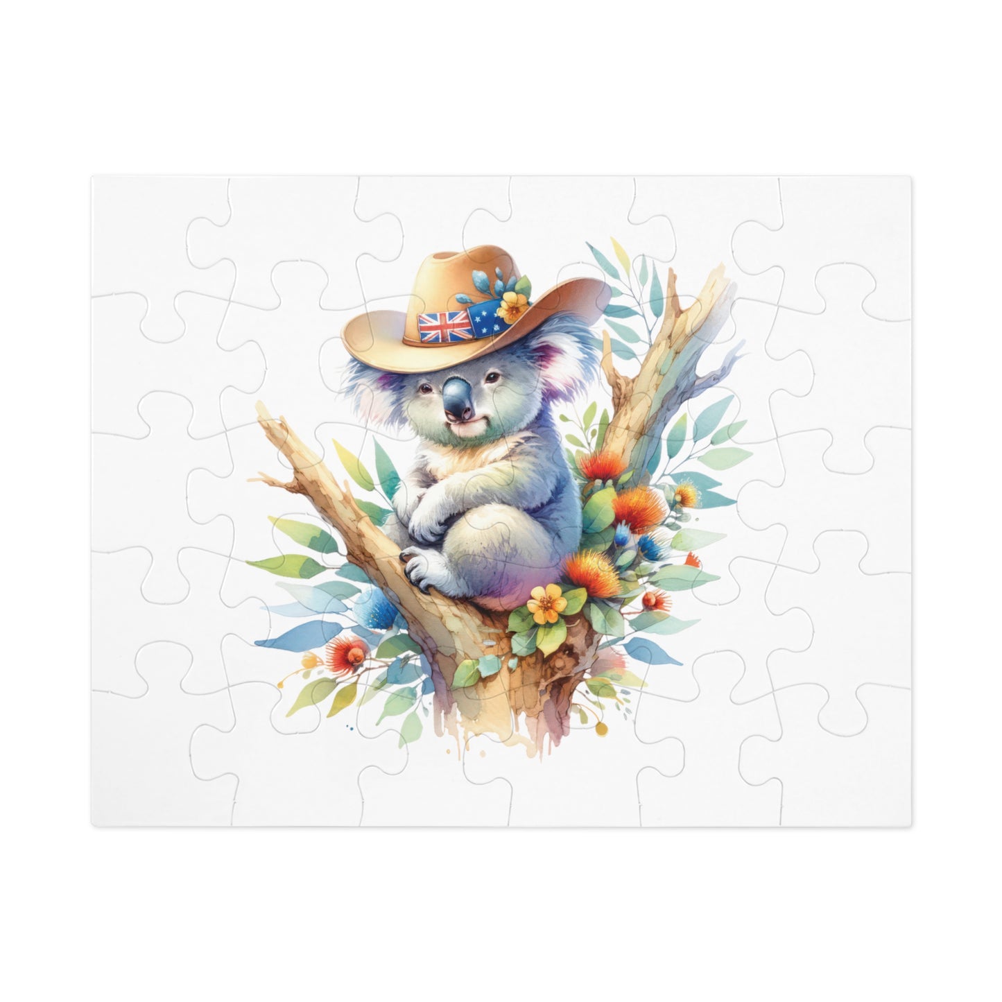 Jigsaw Puzzle in Tin, Australian Animals, Koala, Personalised/Non-Personalised, awd-1316 (30, 110, 252, 500,1000-Piece)