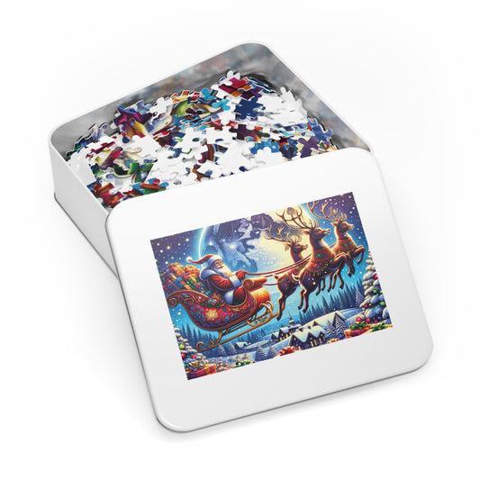 Jigsaw Puzzle, Christmas, Santa, Personalised/Non-Personalised (30, 110, 252, 500,1000-Piece)