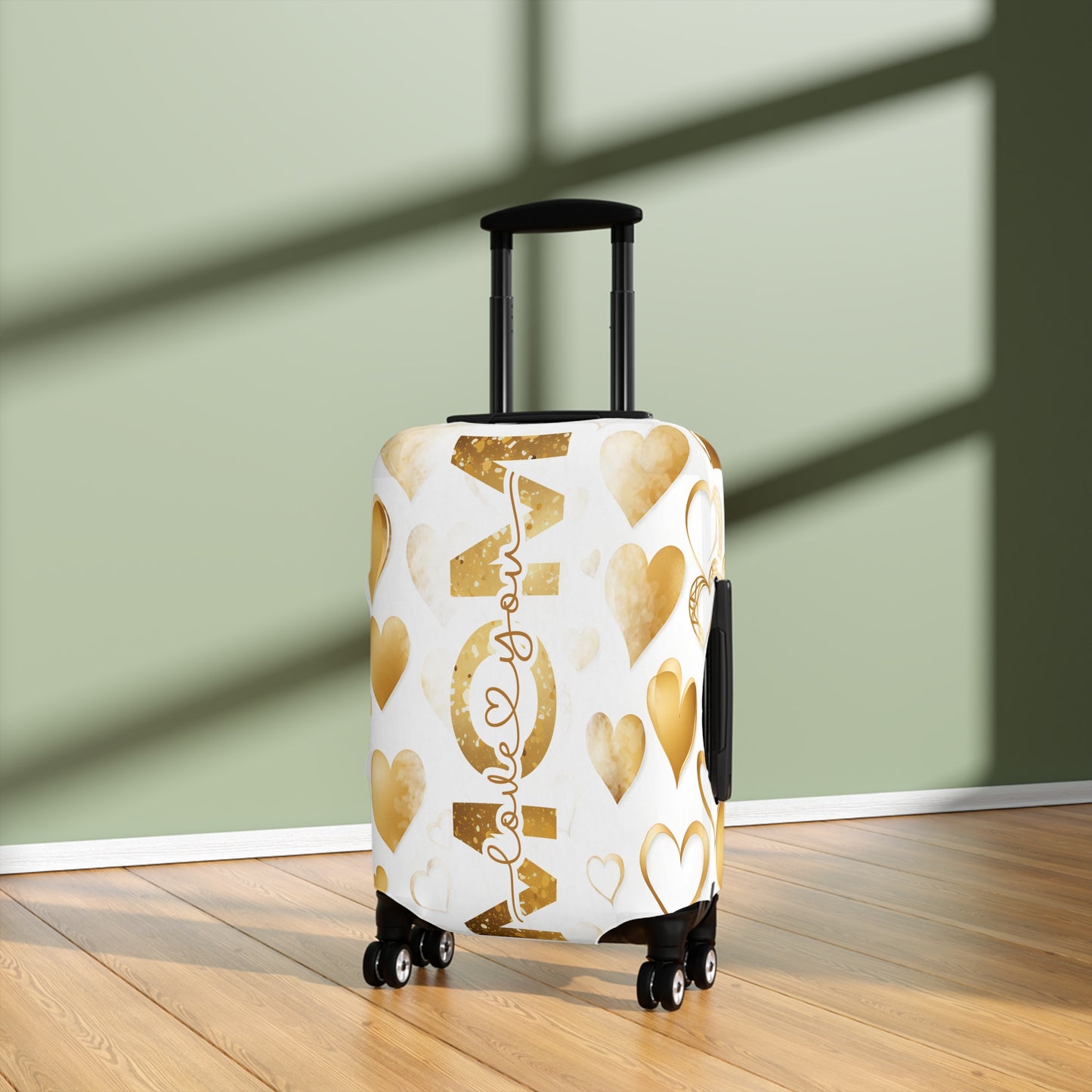 Luggage Cover, Mom, Hearts, awd-1442