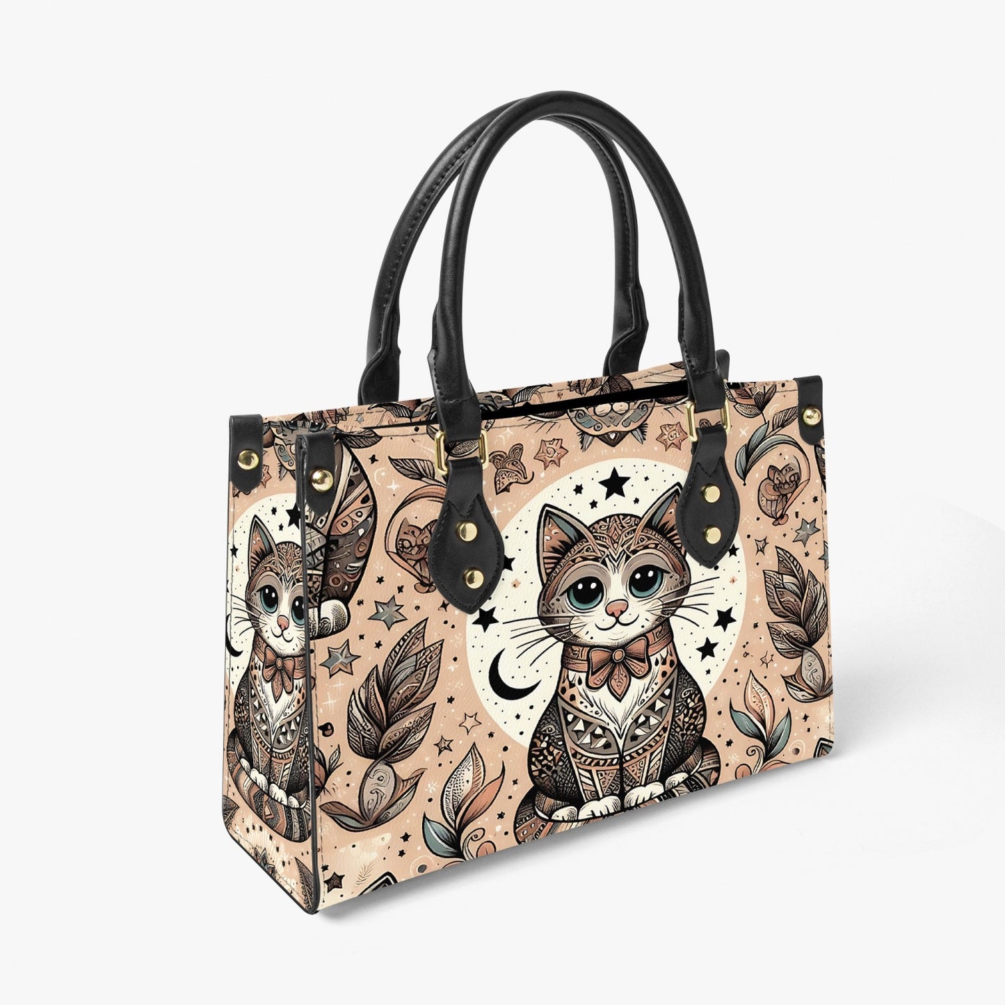 Women's Tote Bag - Long Strap - Cat