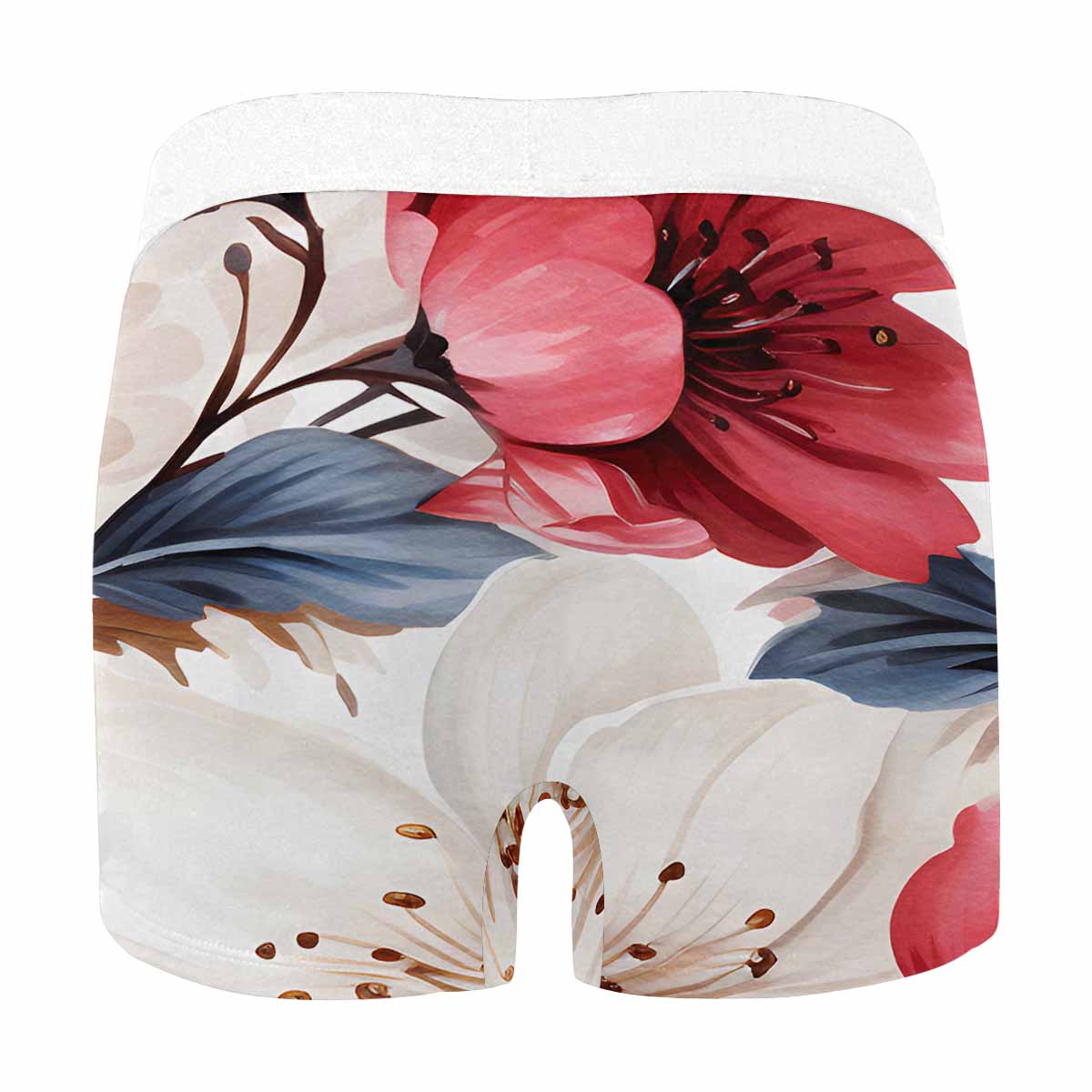 Pink Floral  Men's All Over Print Boxer Briefs (Made In AUS)