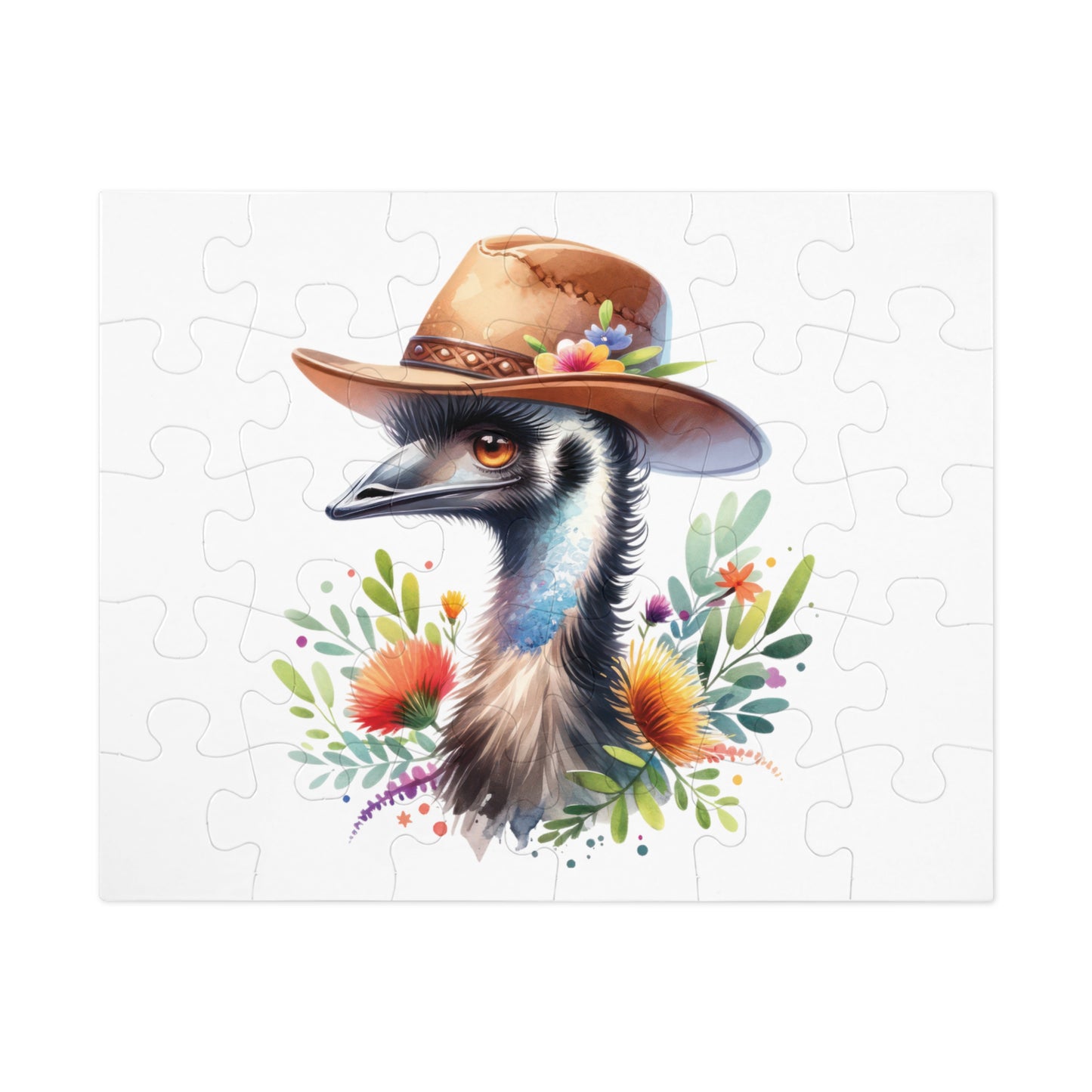 Jigsaw Puzzle in Tin, Australian Animals, Emu, Personalised/Non-Personalised, awd-1322 (30, 110, 252, 500,1000-Piece)