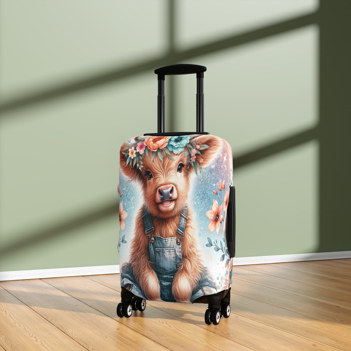 Luggage Cover, Highland Cow, awd-1159