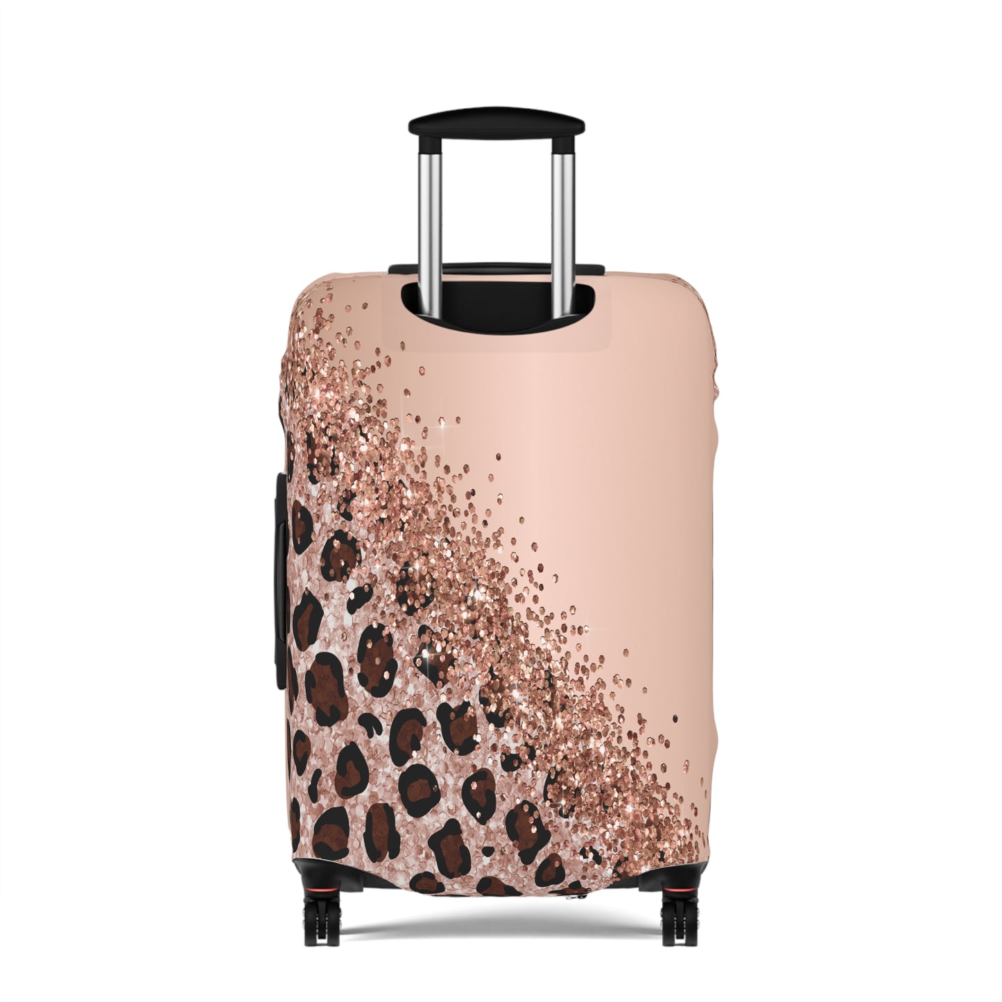 Luggage Cover, Leopard Print, Rose Gold, awd-1659