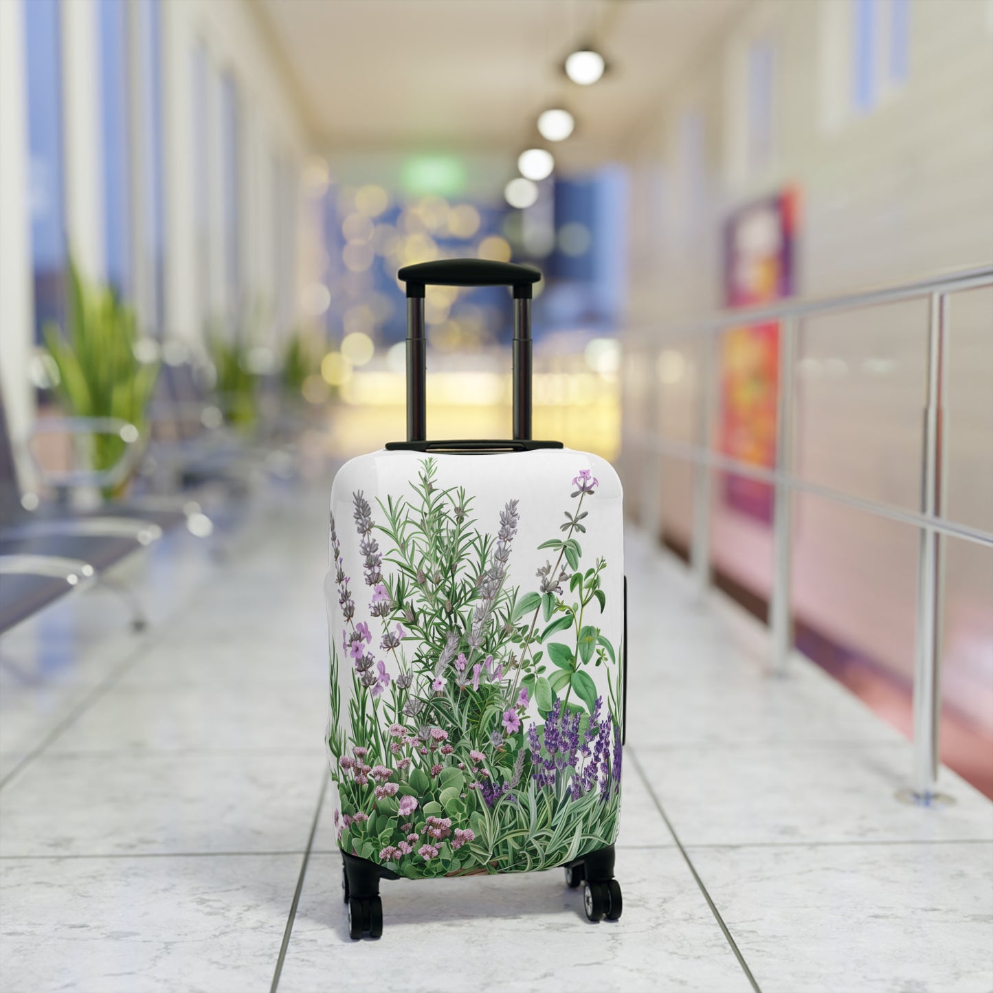 Luggage Cover, Floral, Lavender, awd-3039