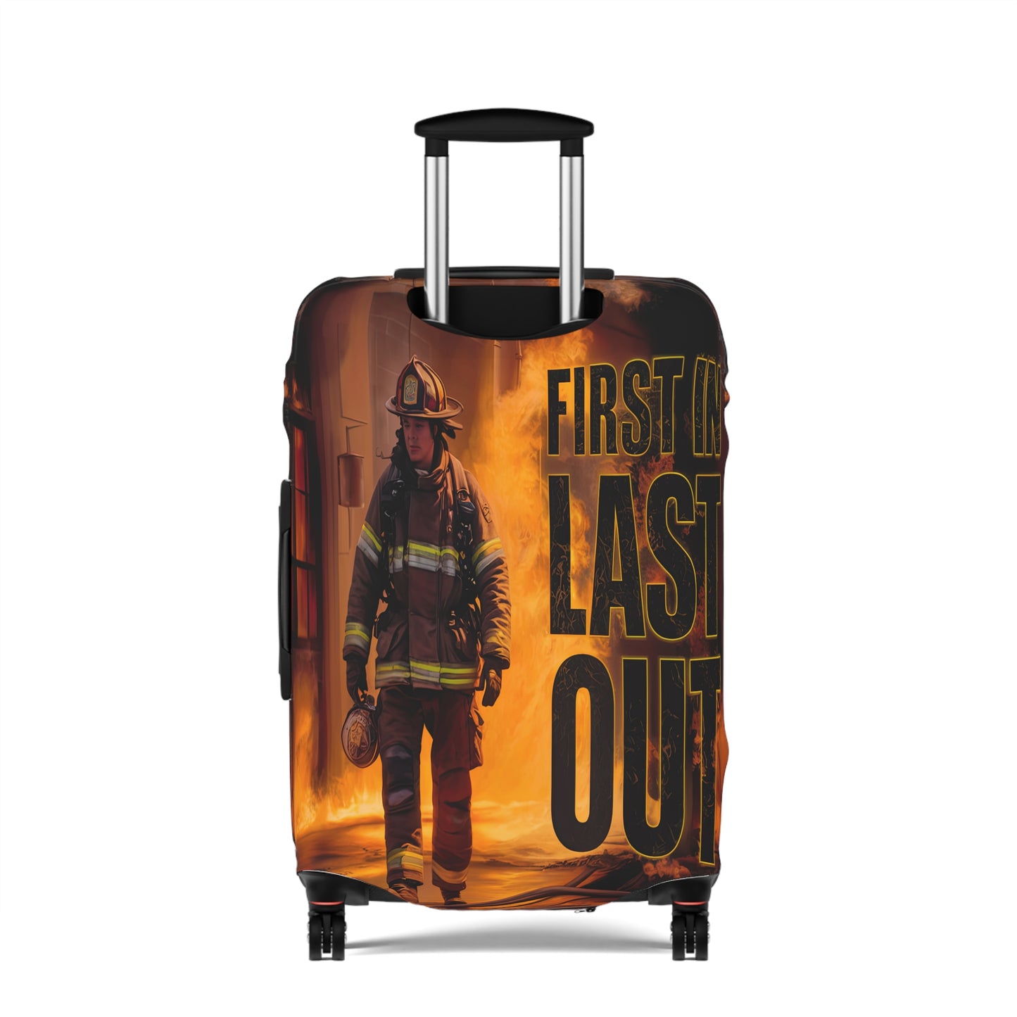 Luggage Cover, Fireman, First in Last Out, awd-1669