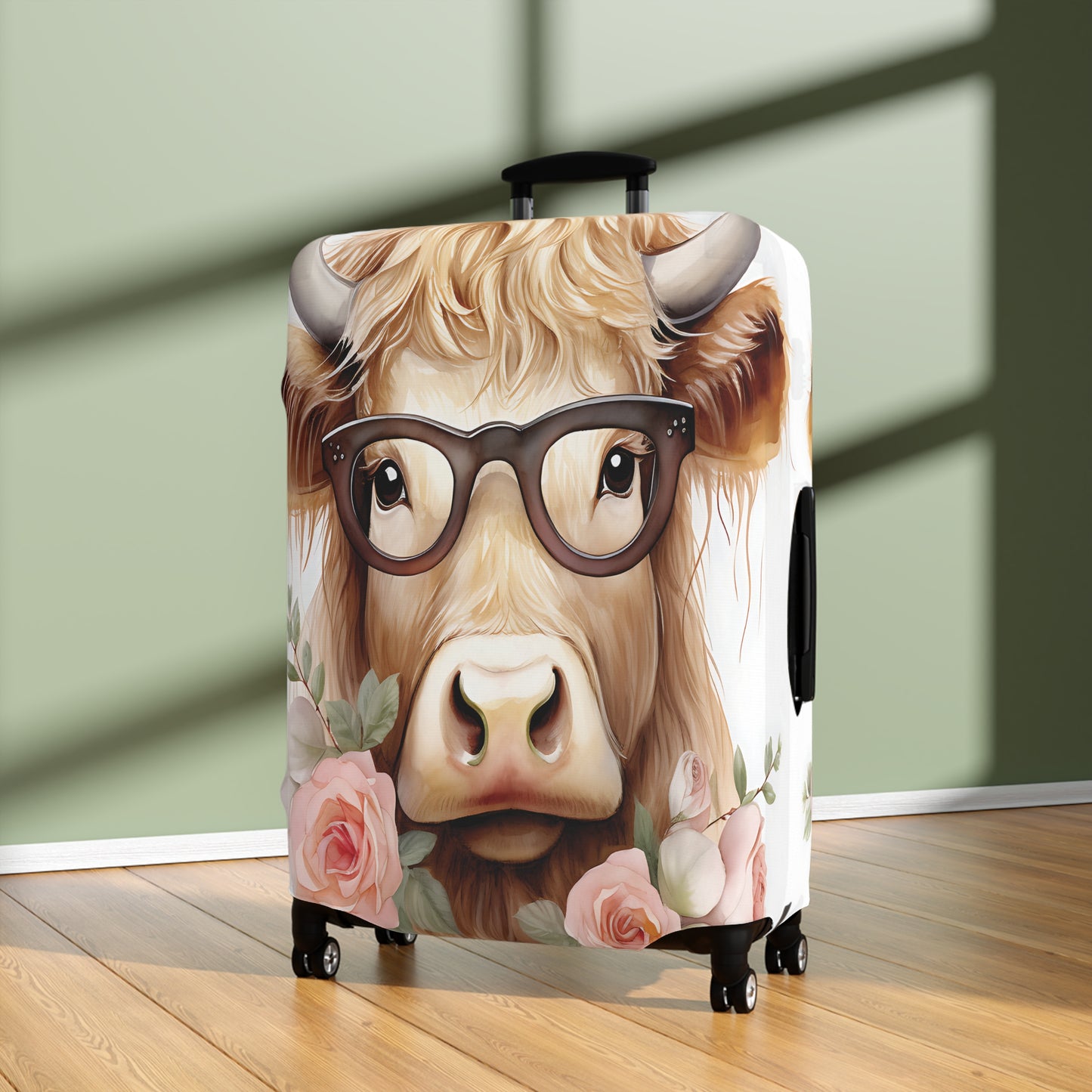 Luggage Cover, Highland Cow, awd-009