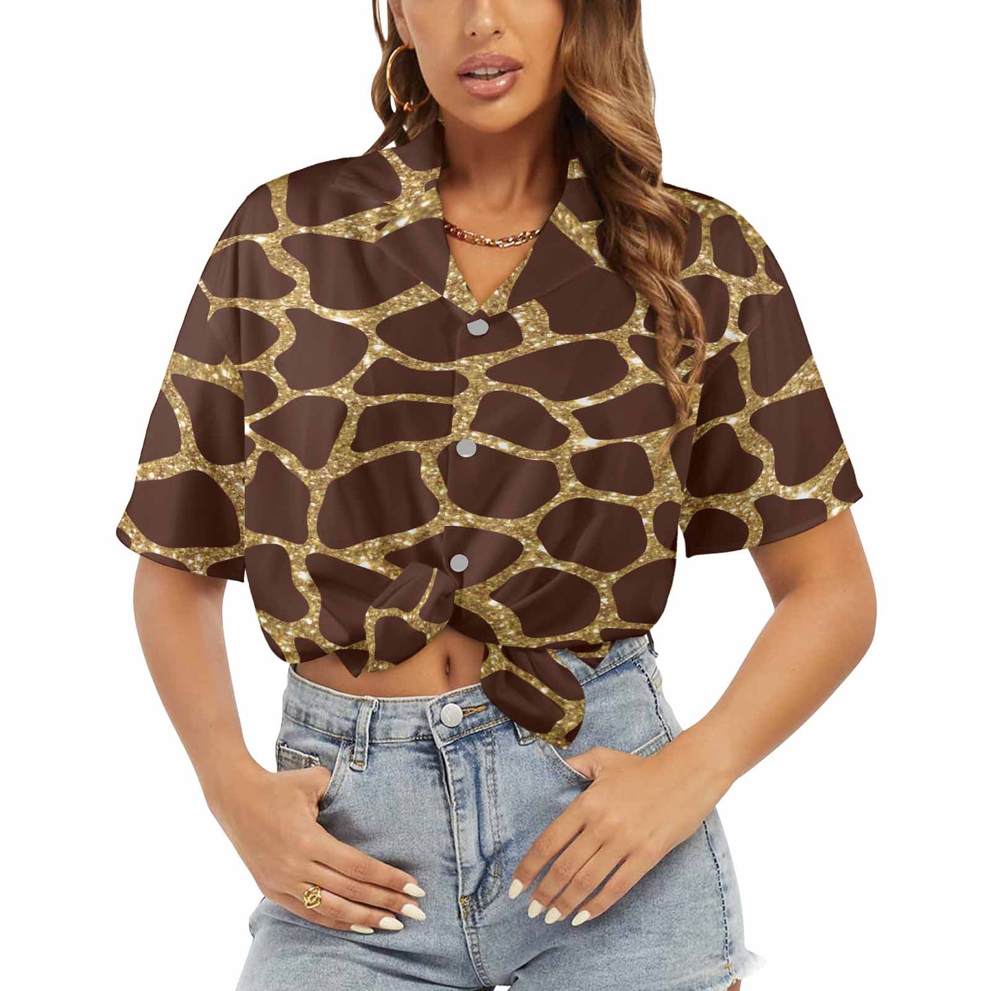 Animal print 6  Women's Hawaiian Shirt