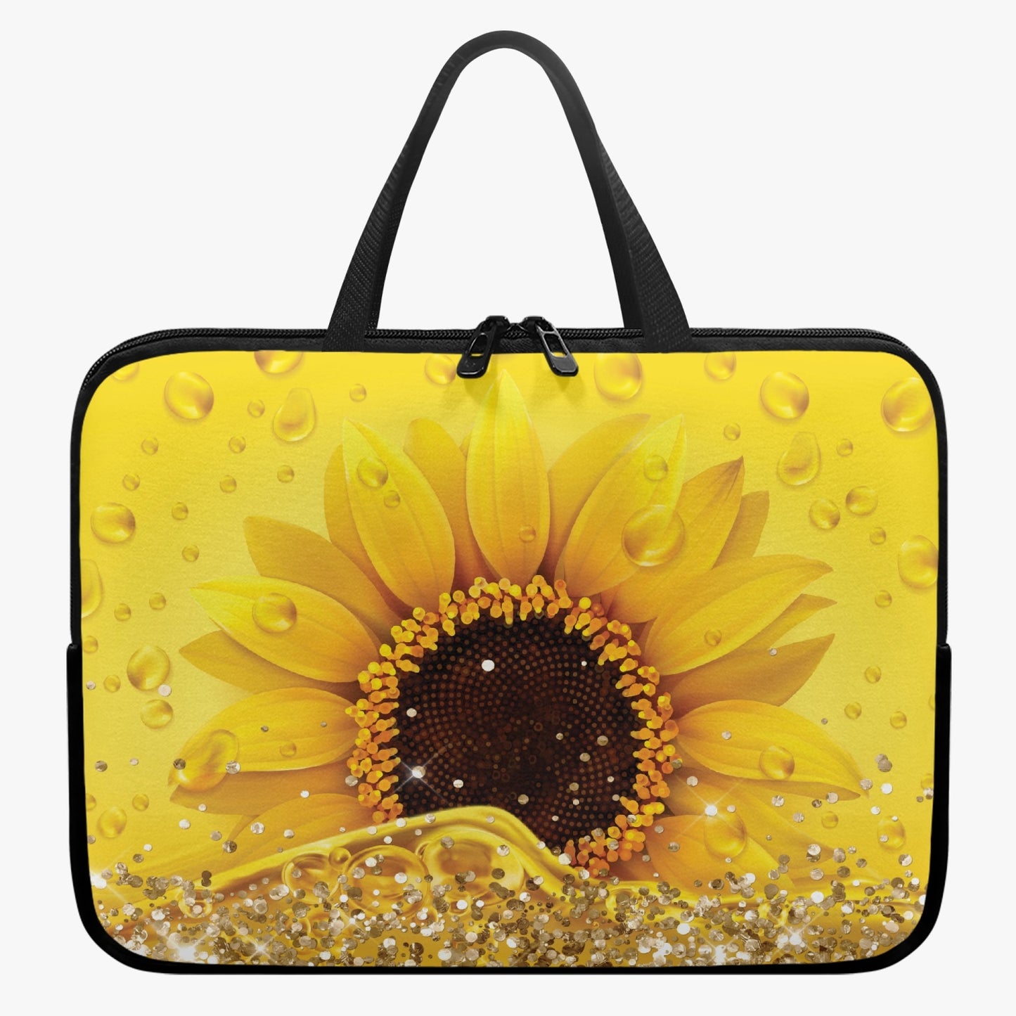 Laptop Sleeve with Handles - Sunflower