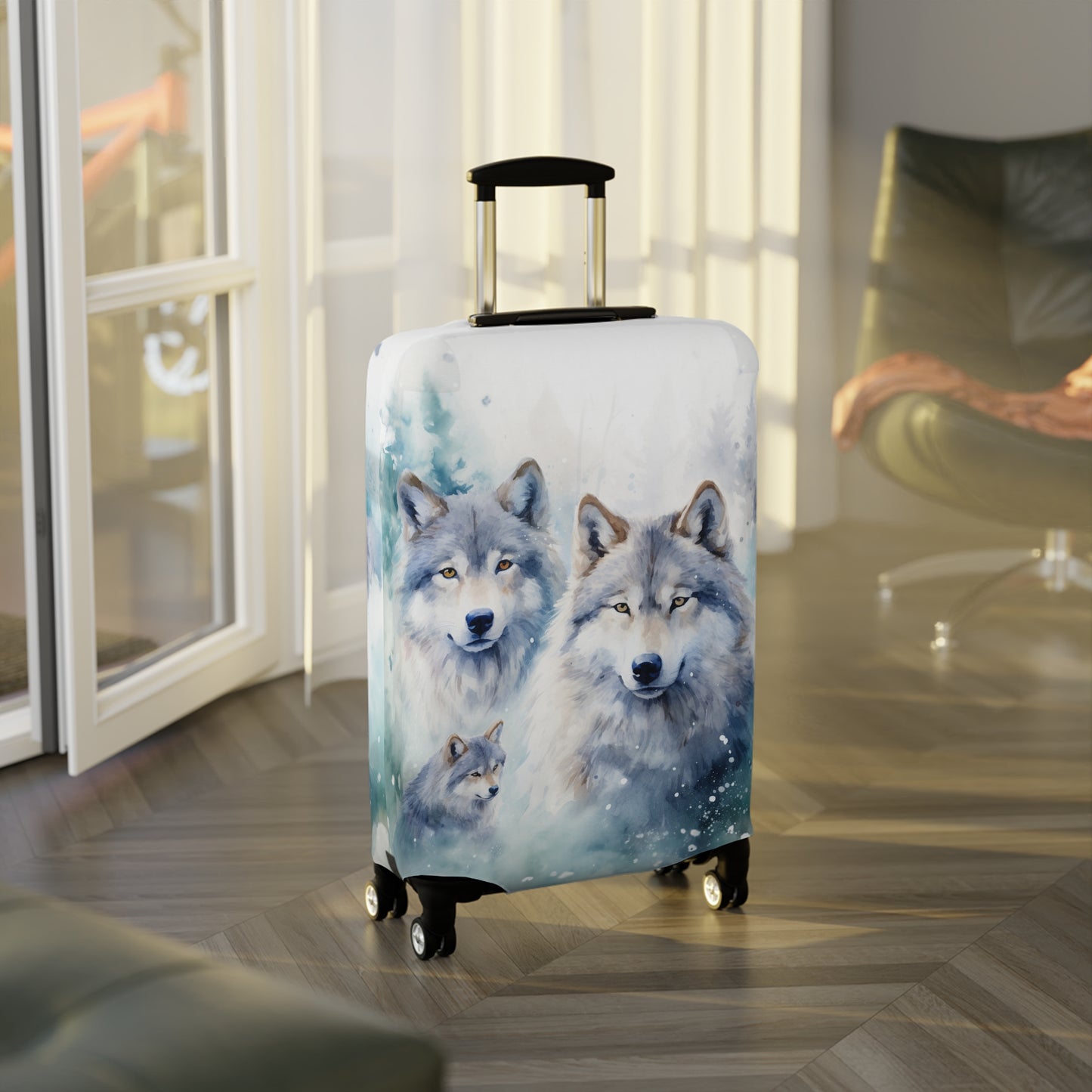 Luggage Cover, Wolves, awd-566