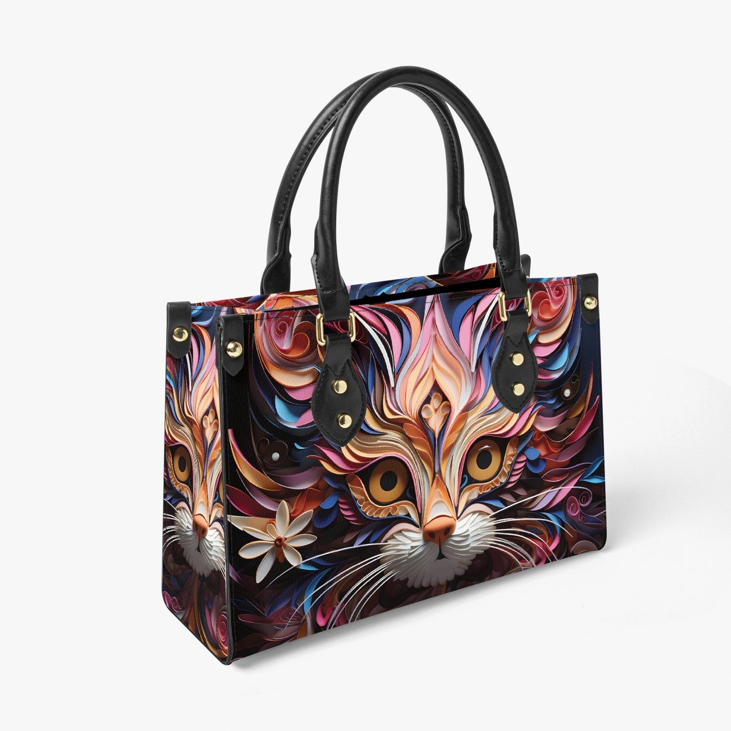 Women's Tote Bag - Long Strap - Cat