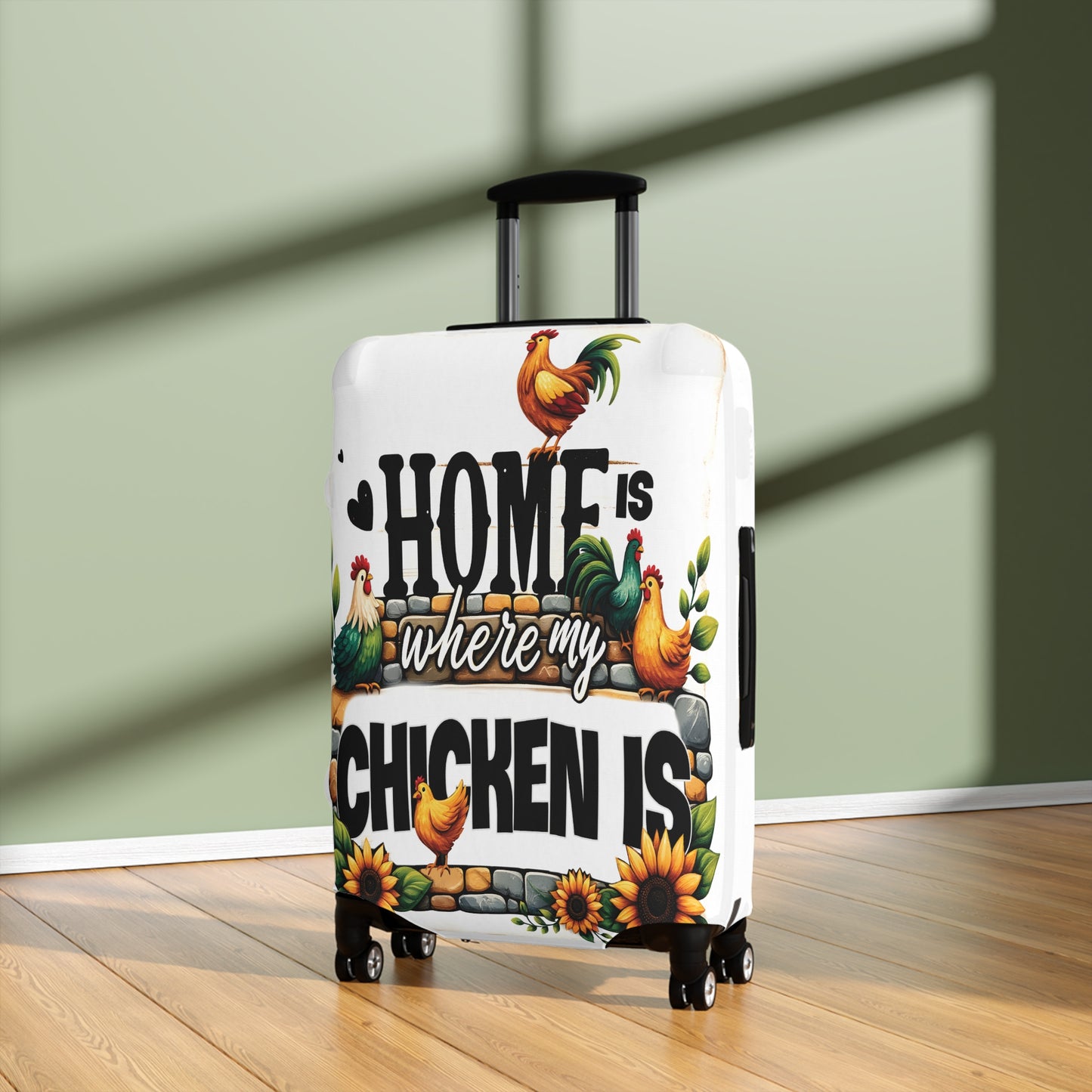 Luggage Cover, Chicken, Home is where my Chicken is, awd-1261