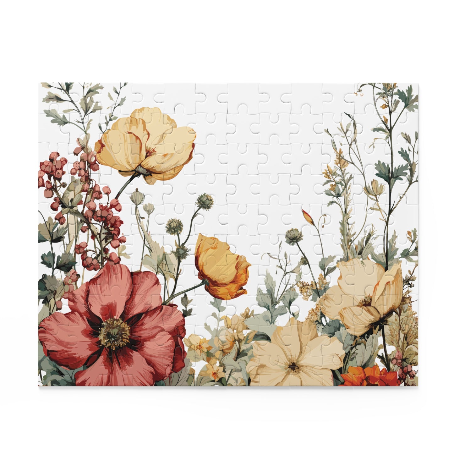 Personalised/Non-Personalised Puzzle, Floral (120, 252, 500-Piece)