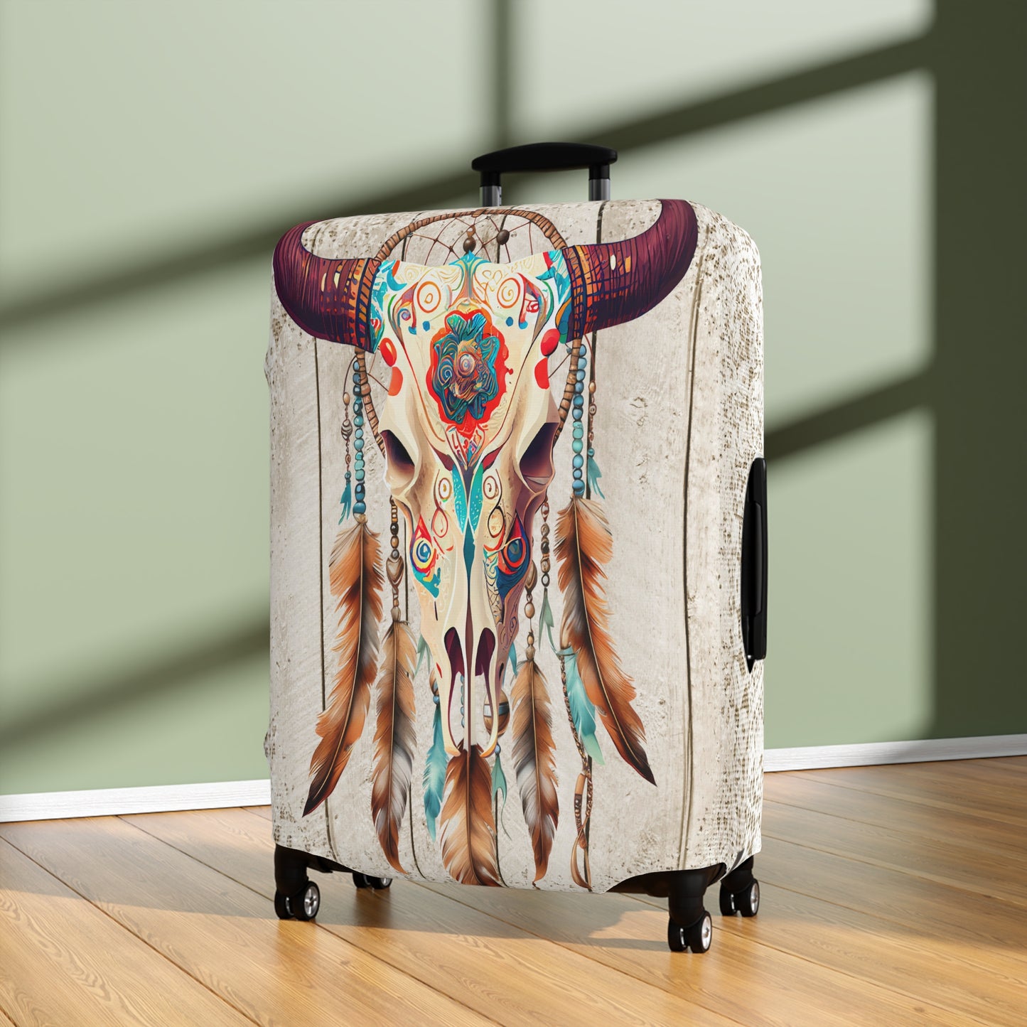 Luggage Cover, Country and Western, skull, awd-223