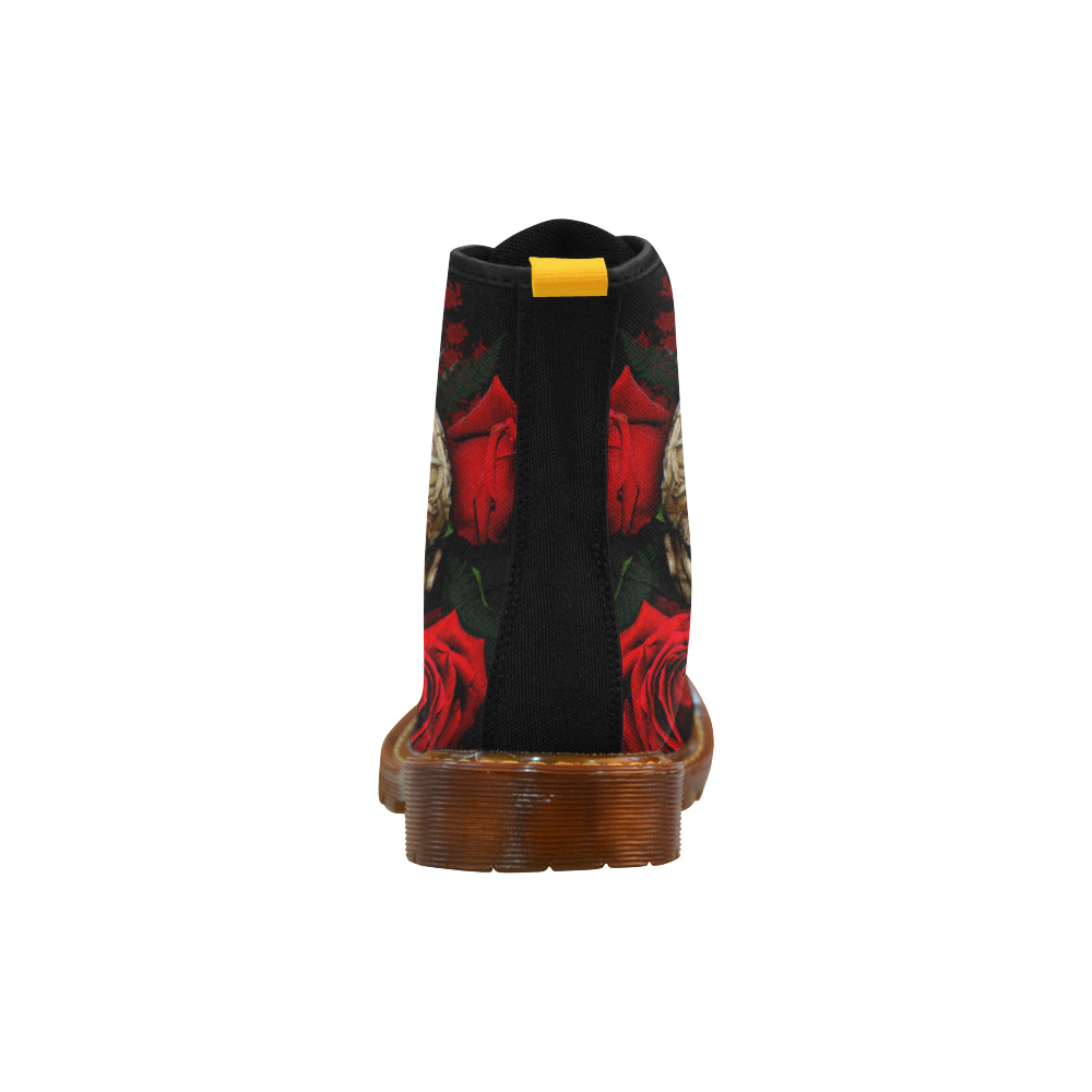 Rose & Skull Martin Boots For Men Model 1203H