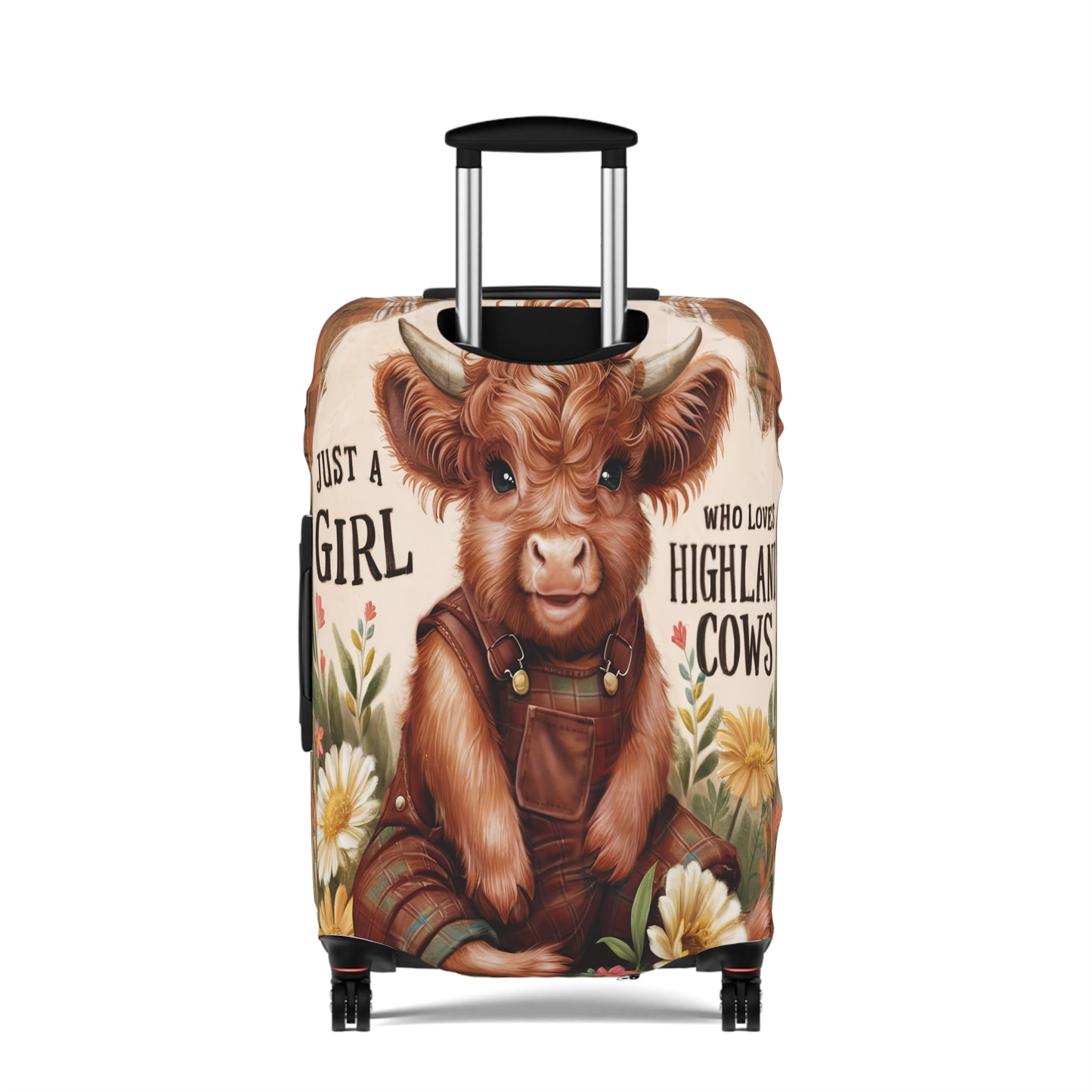 Luggage Cover, Just a Girl who Loves Highland Cows, awd-3093