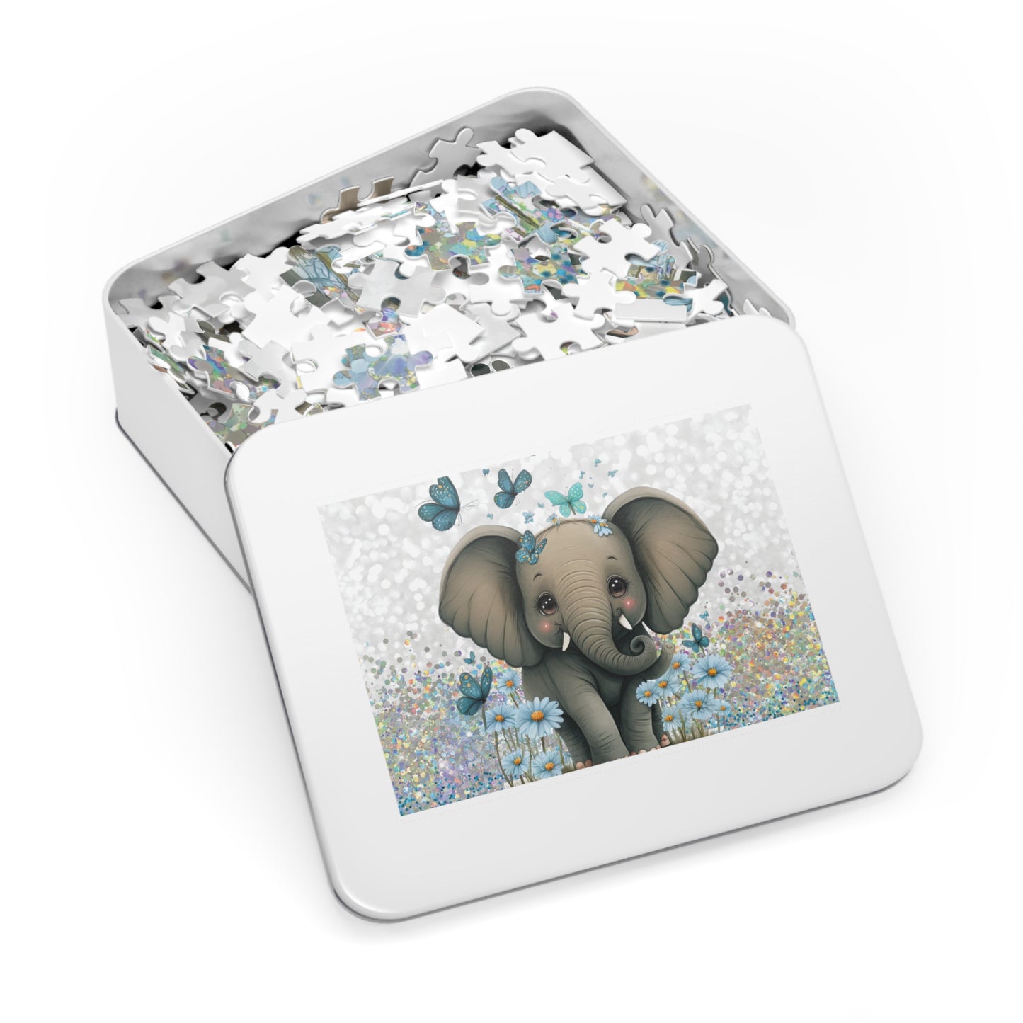 Jigsaw Puzzle, Elephant, Personalised/Non-Personalised (30, 110, 252, 500,1000-Piece)