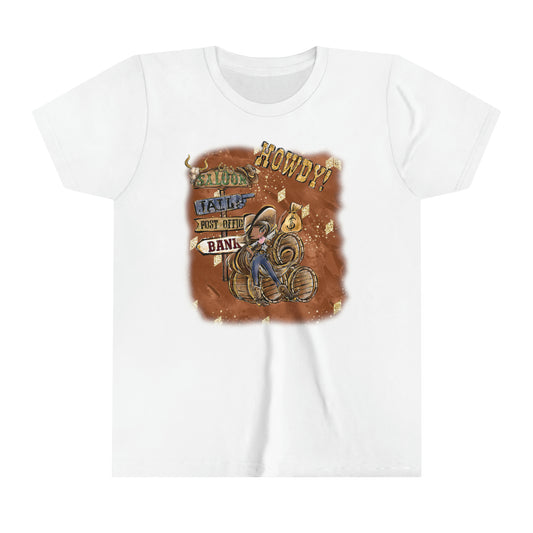 Youth Short Sleeve Tee, Cowgirl, Country and Western T-Shirt