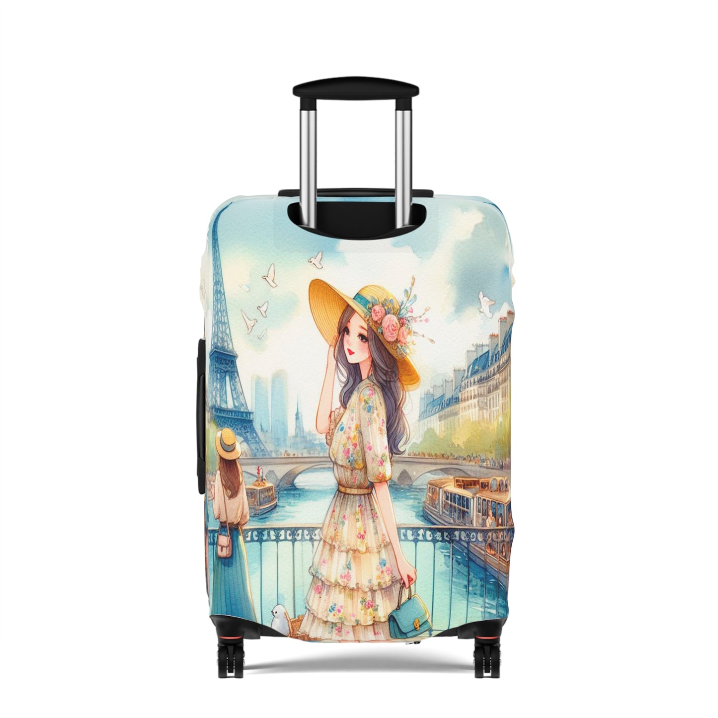 Luggage Cover, Just a Girl Who loves Travelling, awd-2109