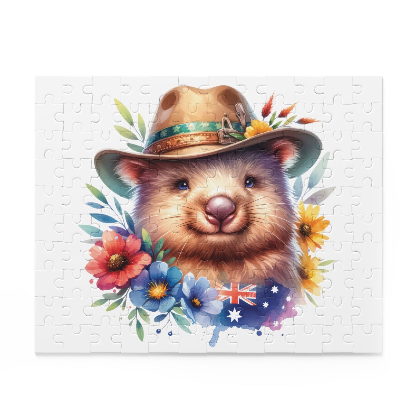 Personalised/Non-Personalised Puzzle, Wombat (120, 252, 500-Piece)