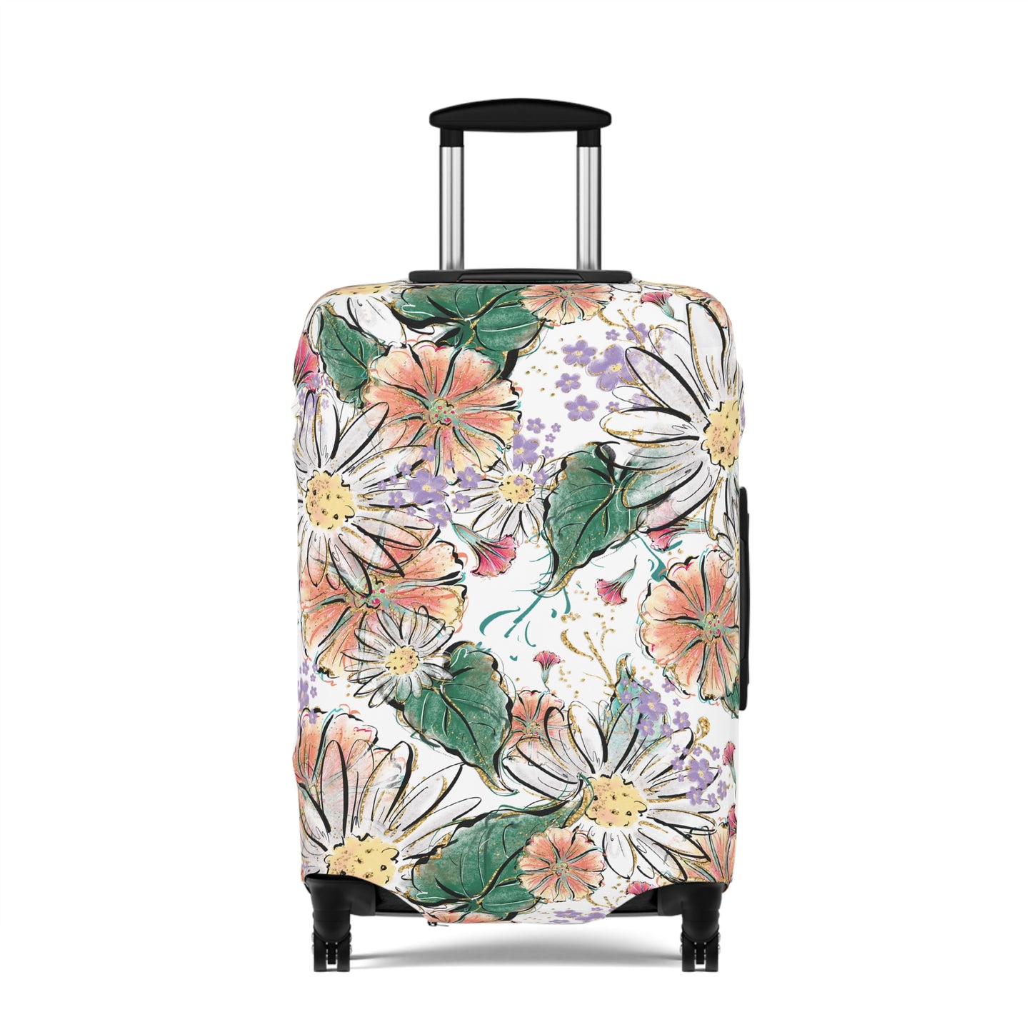 Luggage Cover, Whimsical Floral