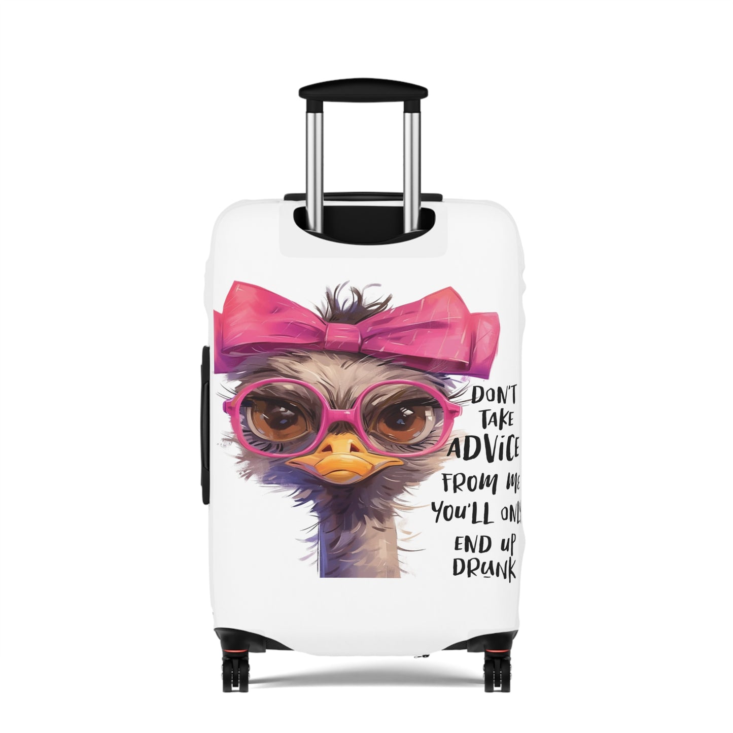 Luggage Cover, Emu, Don't take advice from me you'll only end up drunk, awd-4027