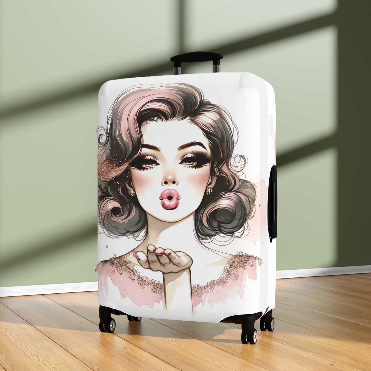 Luggage Cover, Coquette Girl, awd-1483