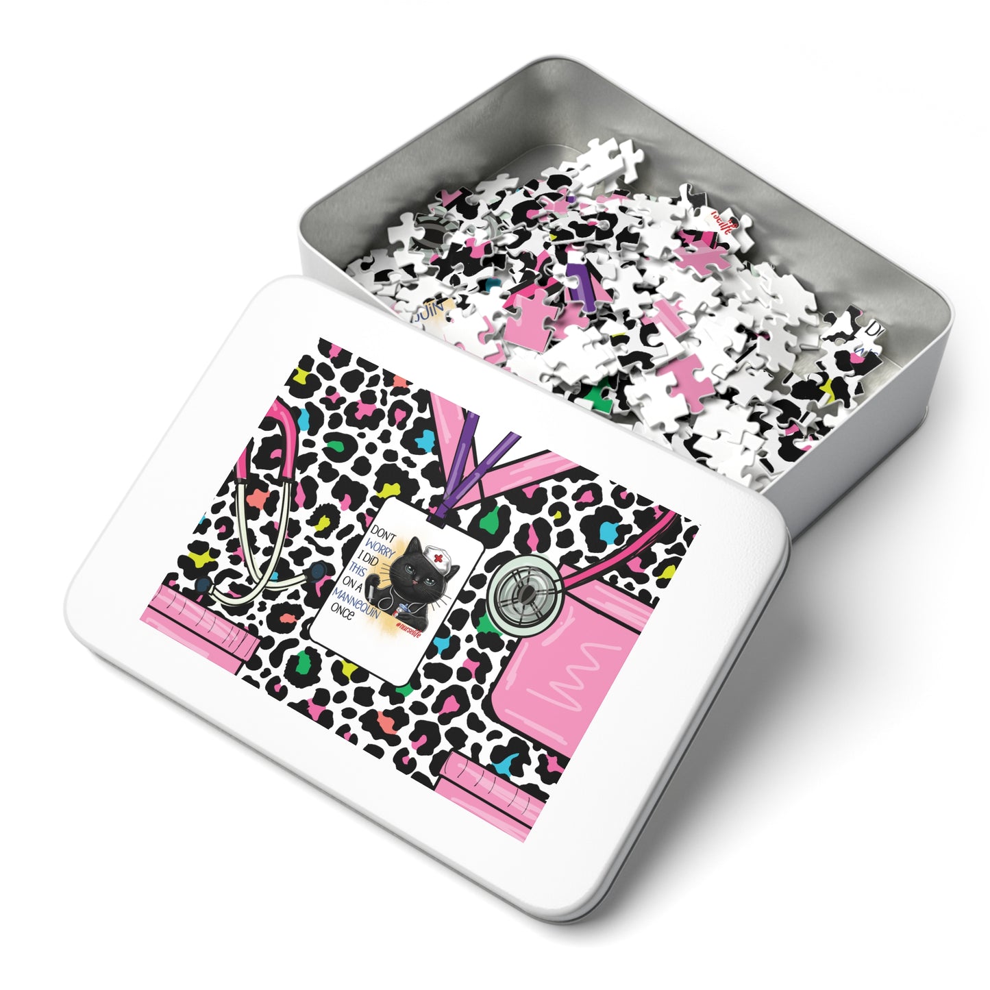Jigsaw Puzzle, Nurse, Don't Worry I did this on a Mannequin Once, Personalised/Non-Personalised (30, 110, 252, 500,1000-Piece)