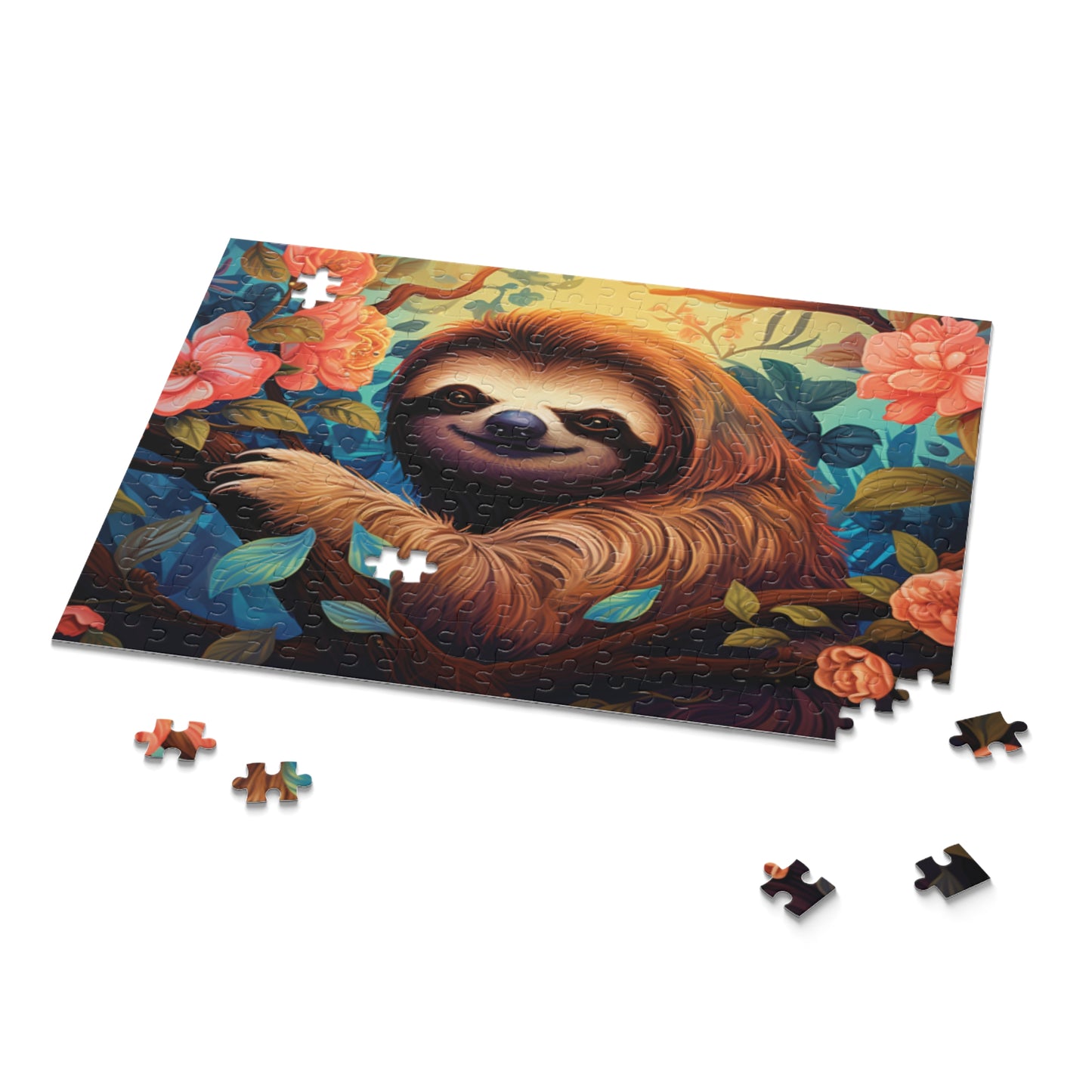 Personalised/Non-Personalised Puzzle, Sloth (120, 252, 500-Piece)