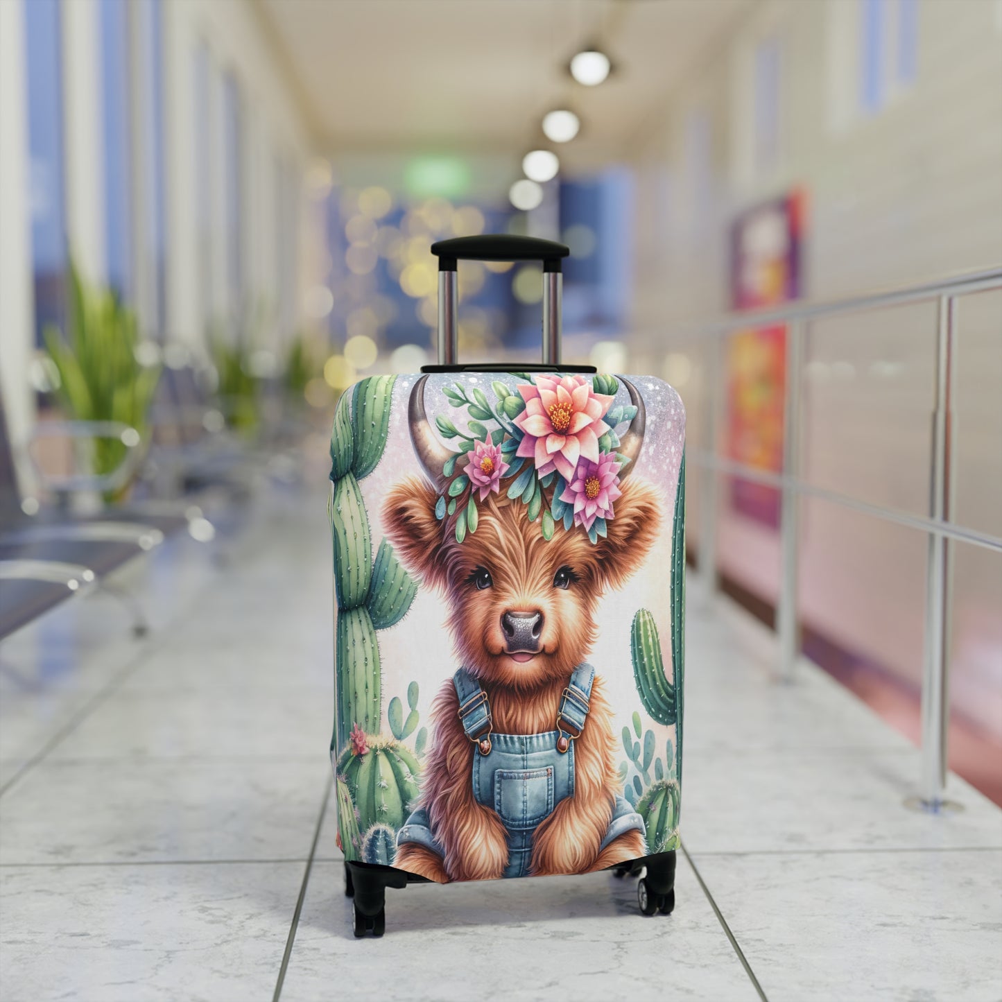 Luggage Cover, Highland Cow, awd-1160