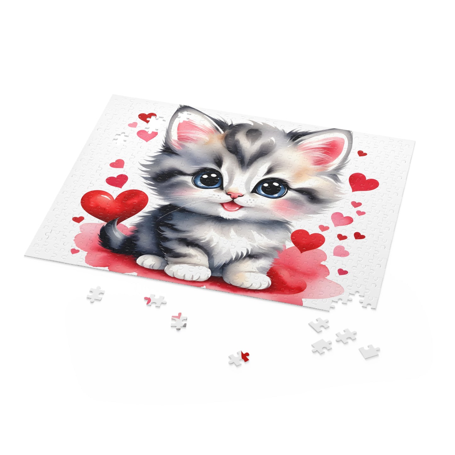 Personalised/Non-Personalised Puzzle, Cat (120, 252, 500-Piece)