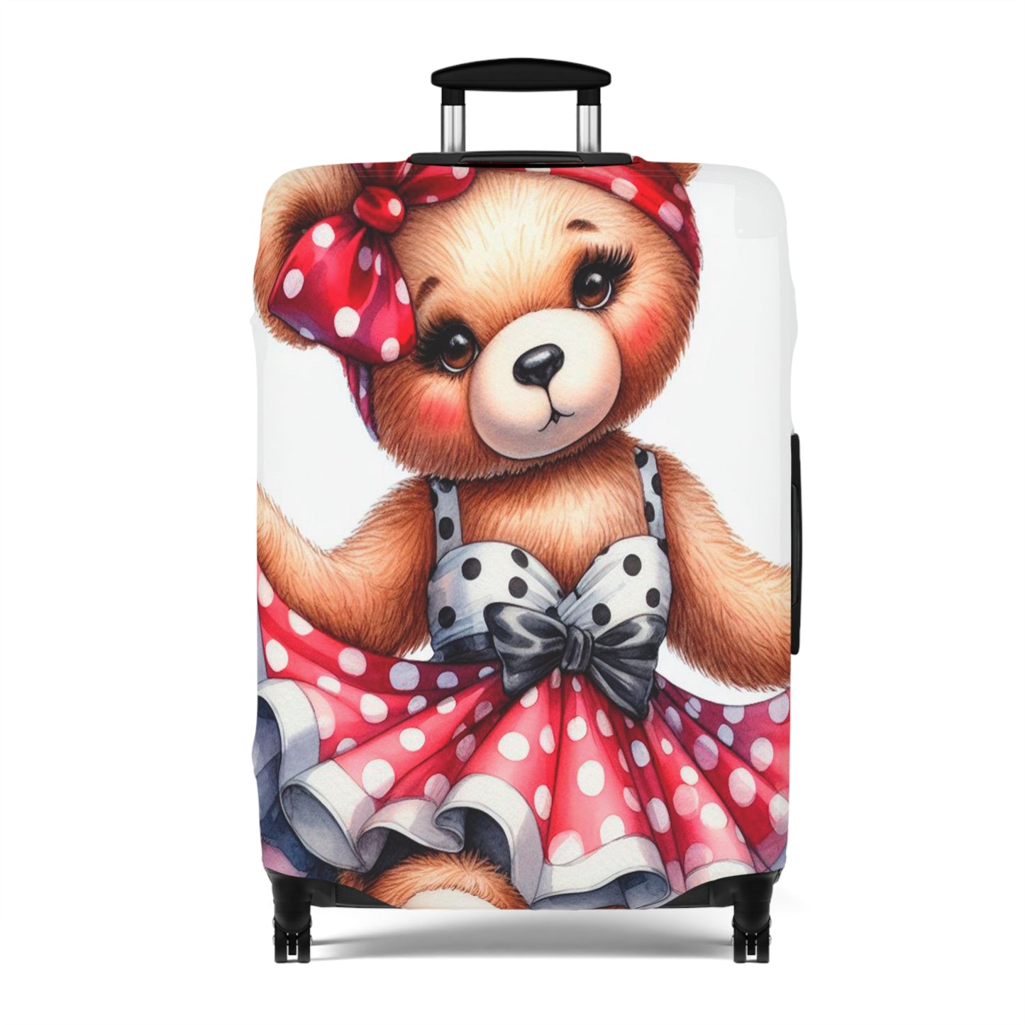 Luggage Cover, Rockabilly, Teddy Bear, awd-3031