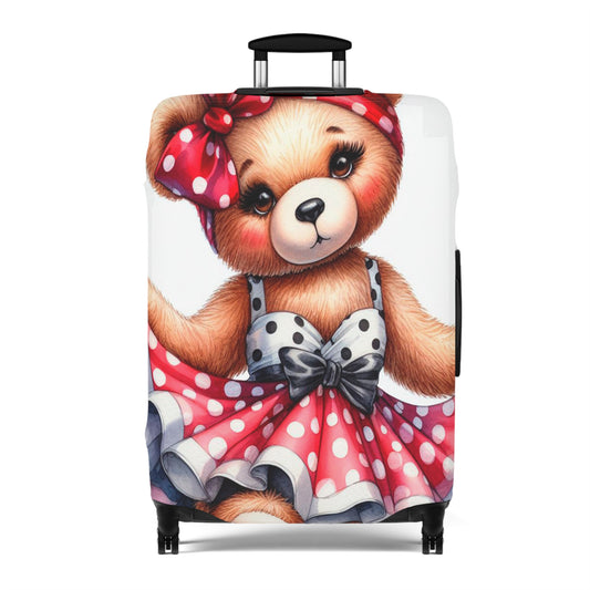 Luggage Cover, Rockabilly, Teddy Bear, awd-3031