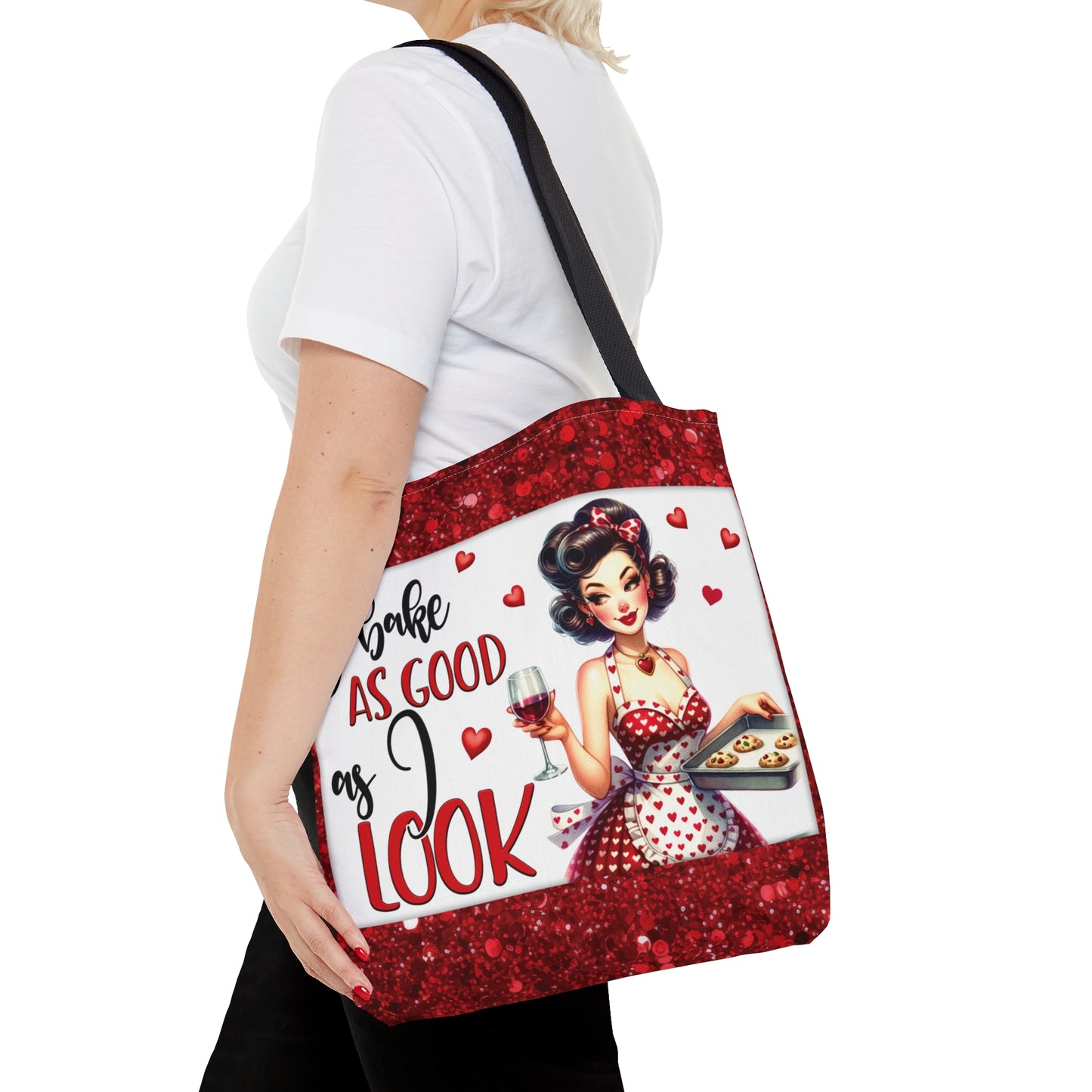 Tote Bag, Retro, I Bake as Good as I Look