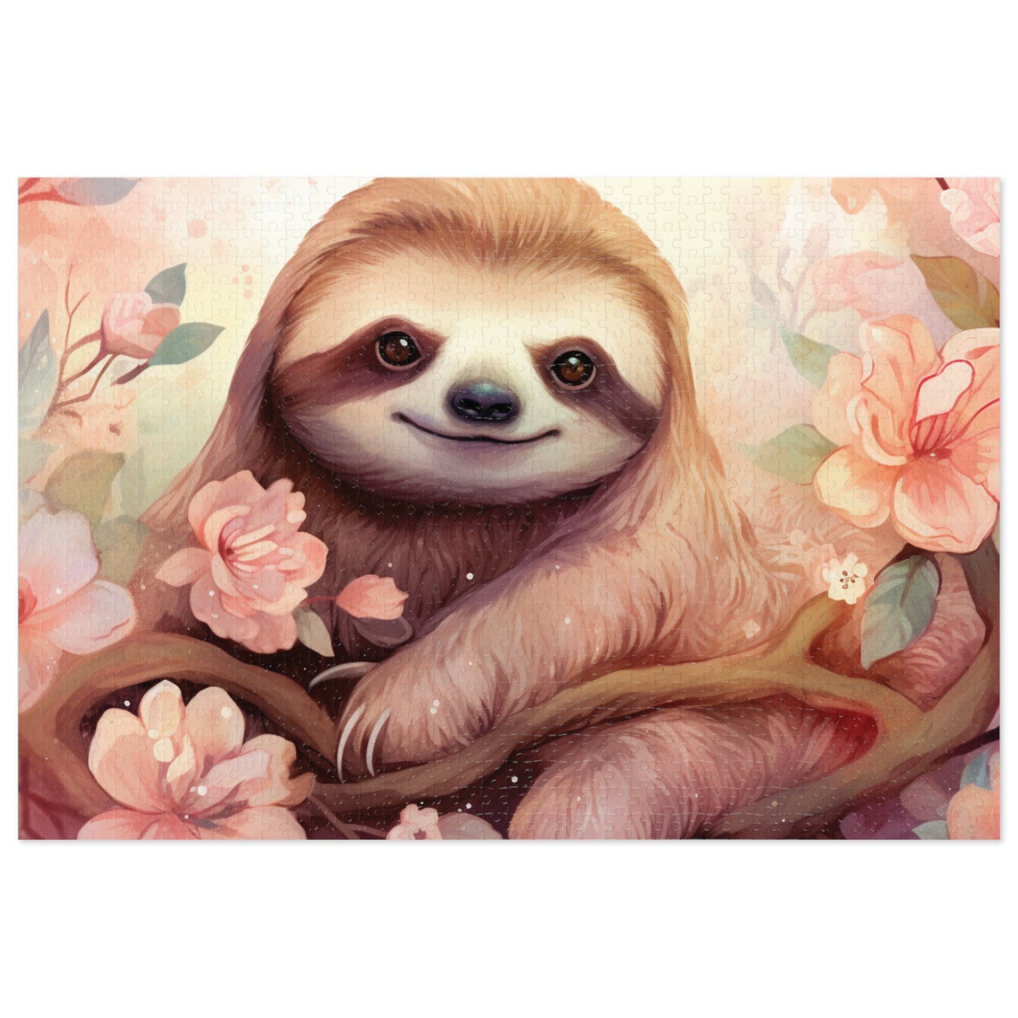 Jigsaw Puzzle, Sloth, Personalised/Non-Personalised (30, 110, 252, 500,1000-Piece)