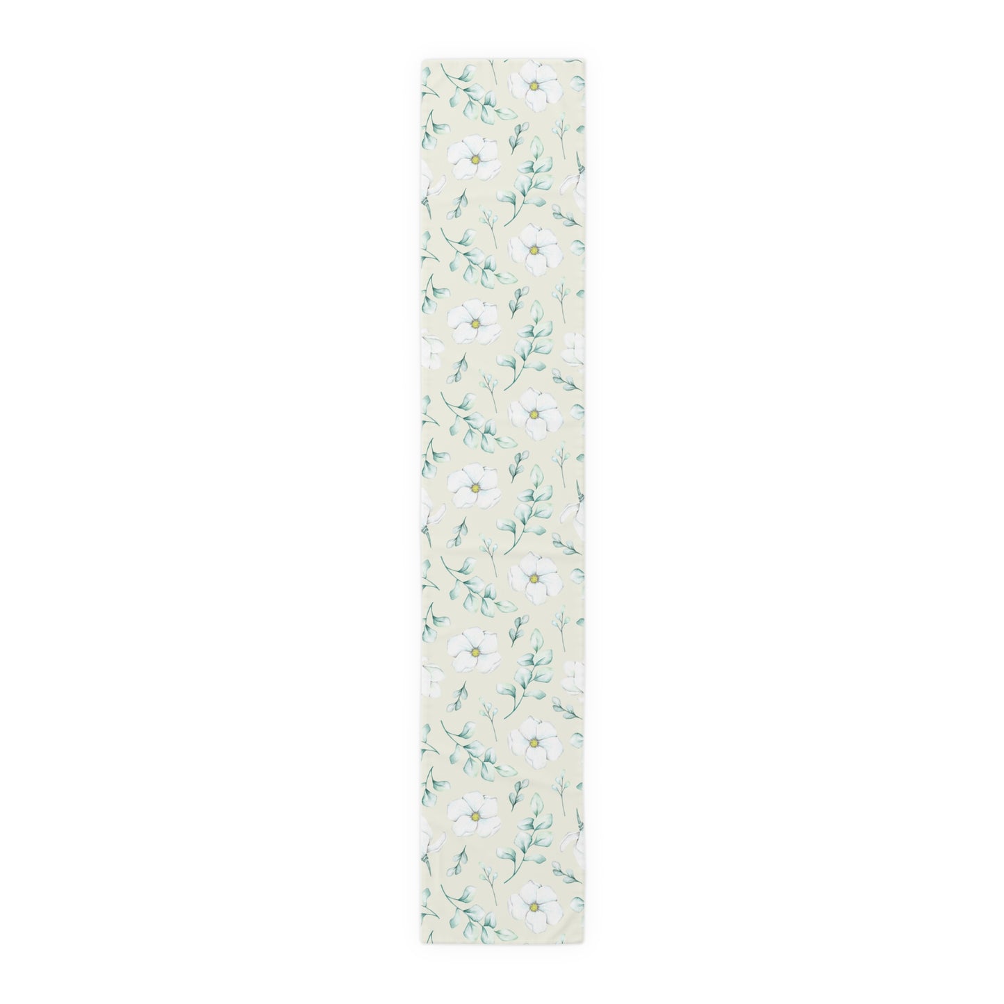 Floral Table Runner, Cotton Twill and Poly Available