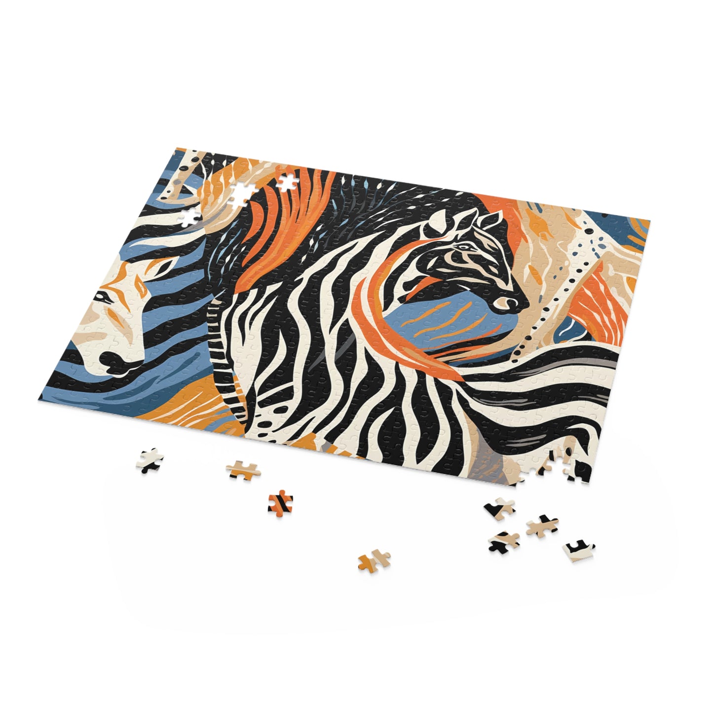 Personalised/Non-Personalised Puzzle, Zebra (120, 252, 500-Piece)