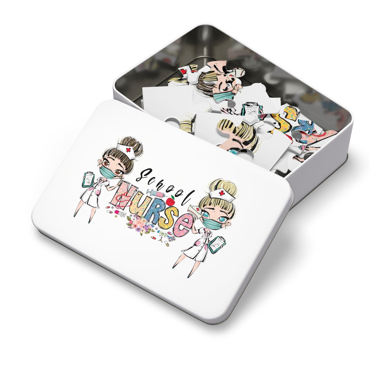 Puzzle, Nurse, School Nurse Personalised/Non-Personalised (30, 110, 252, 500,1000-Piece) awd-636