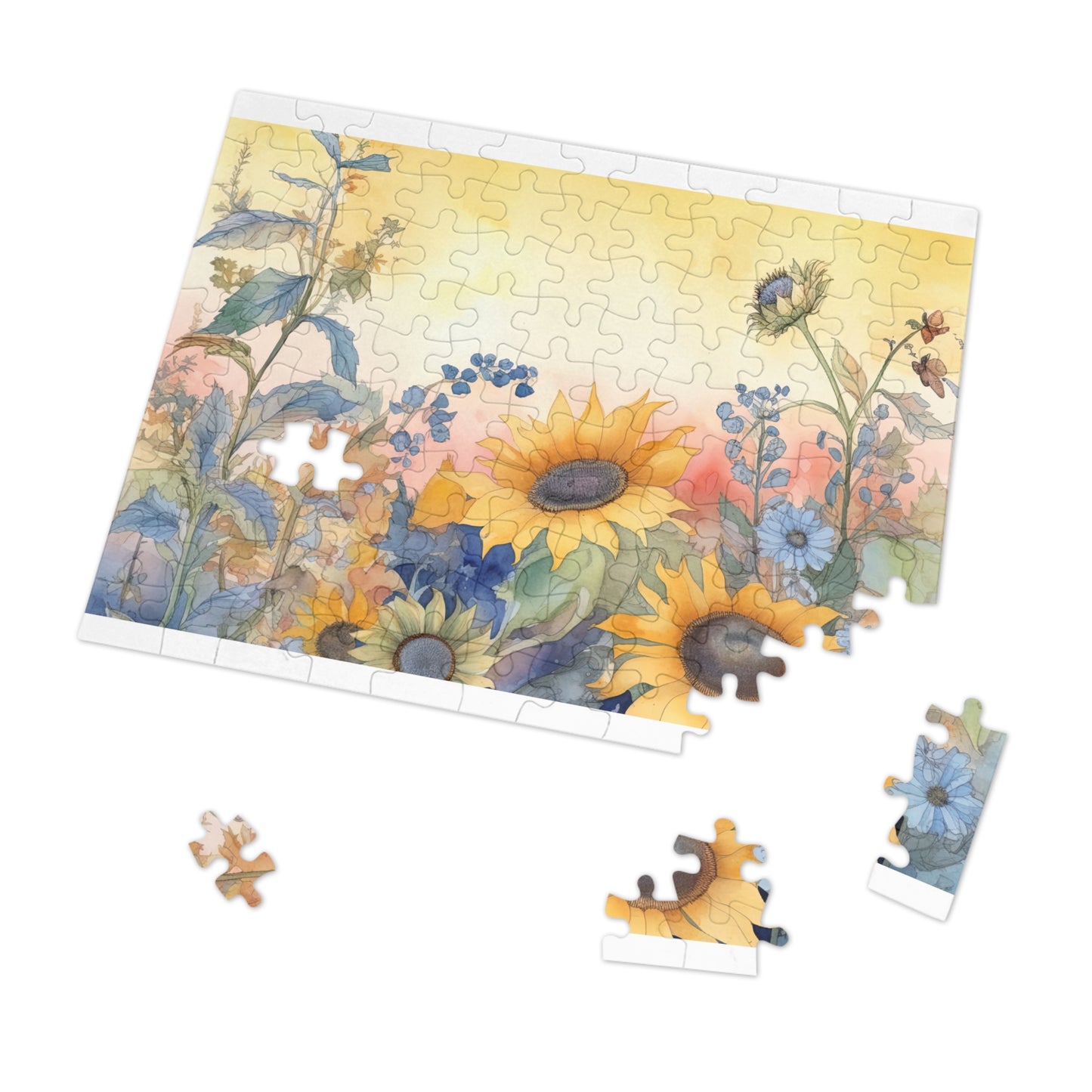 Jigsaw Puzzle, Floral, Personalised/Non-Personalised (30, 110, 252, 500,1000-Piece)