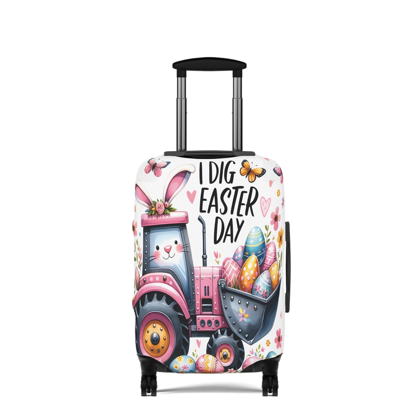 Luggage Cover, Easter, Bobcat, I dig Easter, awd-1073