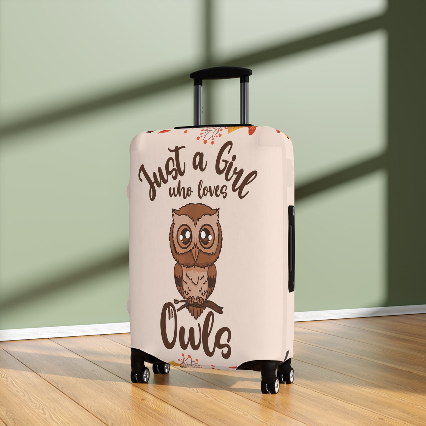 Luggage Cover, Just a Girl who loves Owls, awd-1713