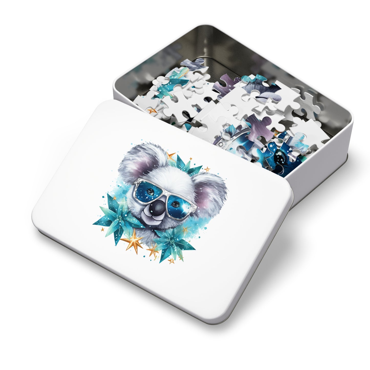 Jigsaw Puzzle in Tin, Australian Animals, Koala, Personalised/Non-Personalised, awd-510 (30, 110, 252, 500,1000-Piece)