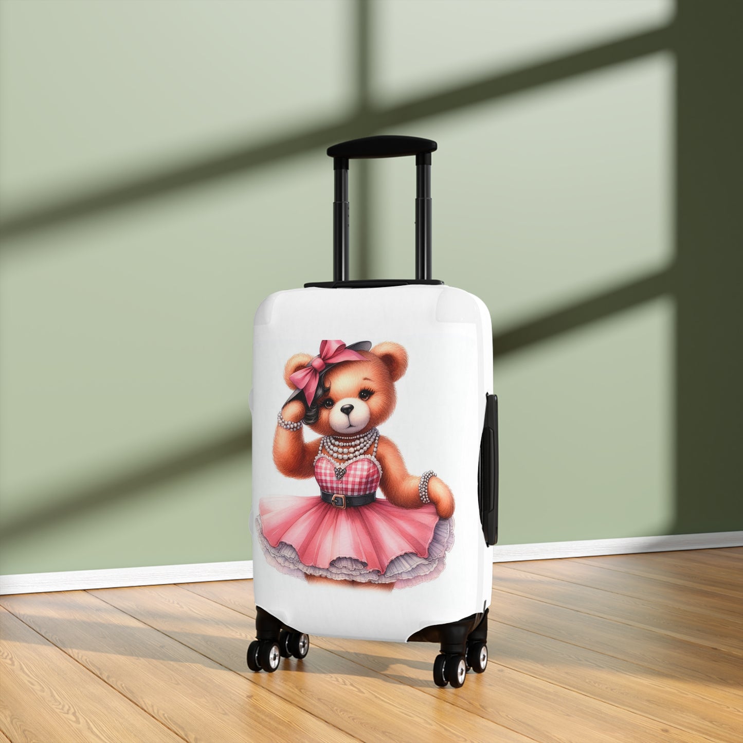 Luggage Cover, Rockabilly, Teddy Bear, awd-4033