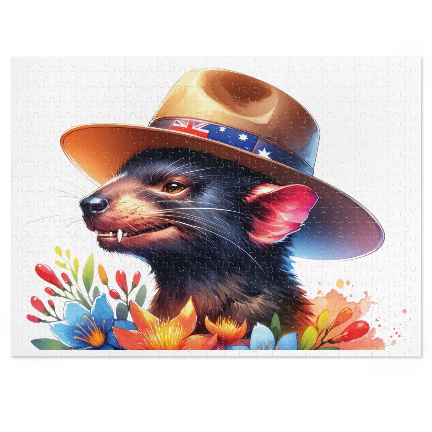 Jigsaw Puzzle in Tin, Australian Animals, Tasmanian Devil, Personalised/Non-Personalised, awd-1335(30, 110, 252, 500,1000-Piece)