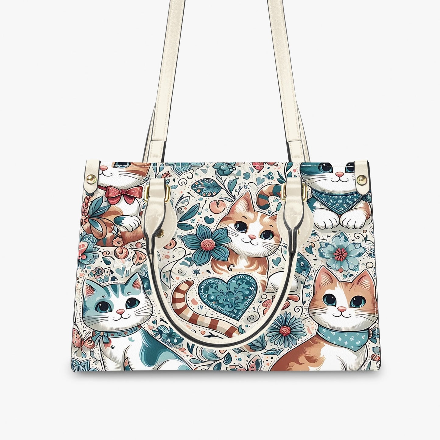 Women's Tote Bag - Long Strap - Cats