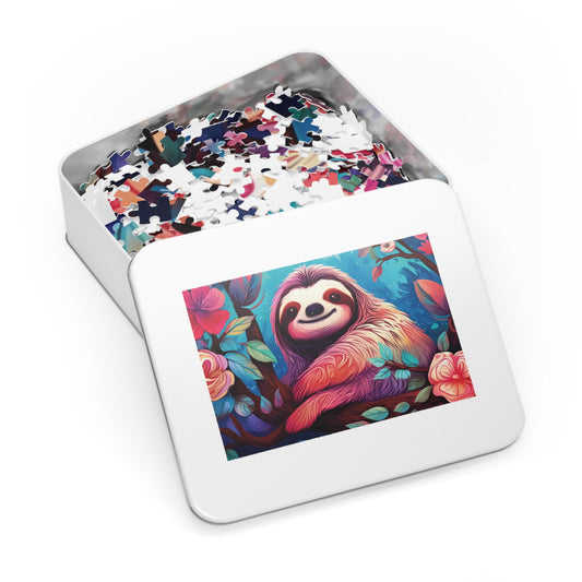 Jigsaw Puzzle, Sloth, Personalised/Non-Personalised (30, 110, 252, 500,1000-Piece)